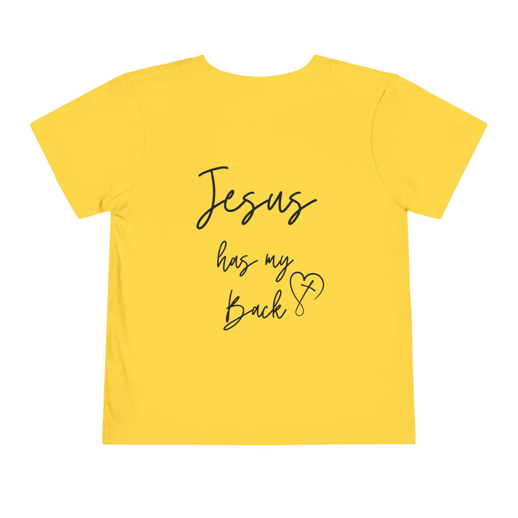 Toddler Short sleeve Jesus has my back