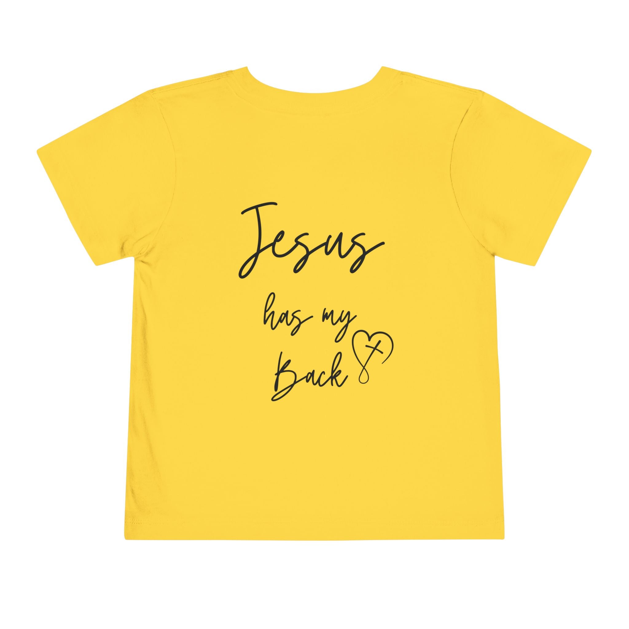 Toddler Short sleeve Jesus has my back