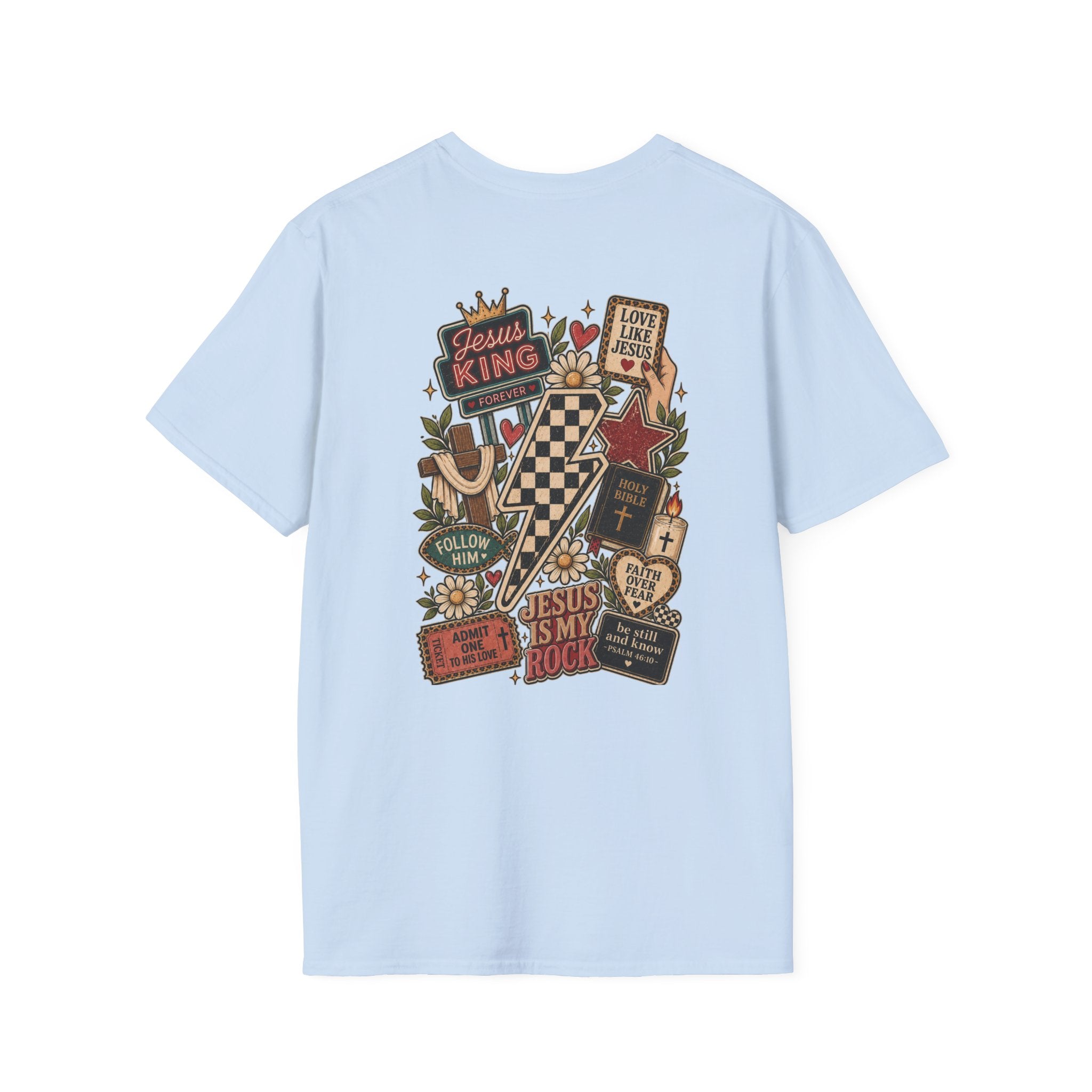 Jesus Is King T-Shirt — Retro Crown Faith Tee