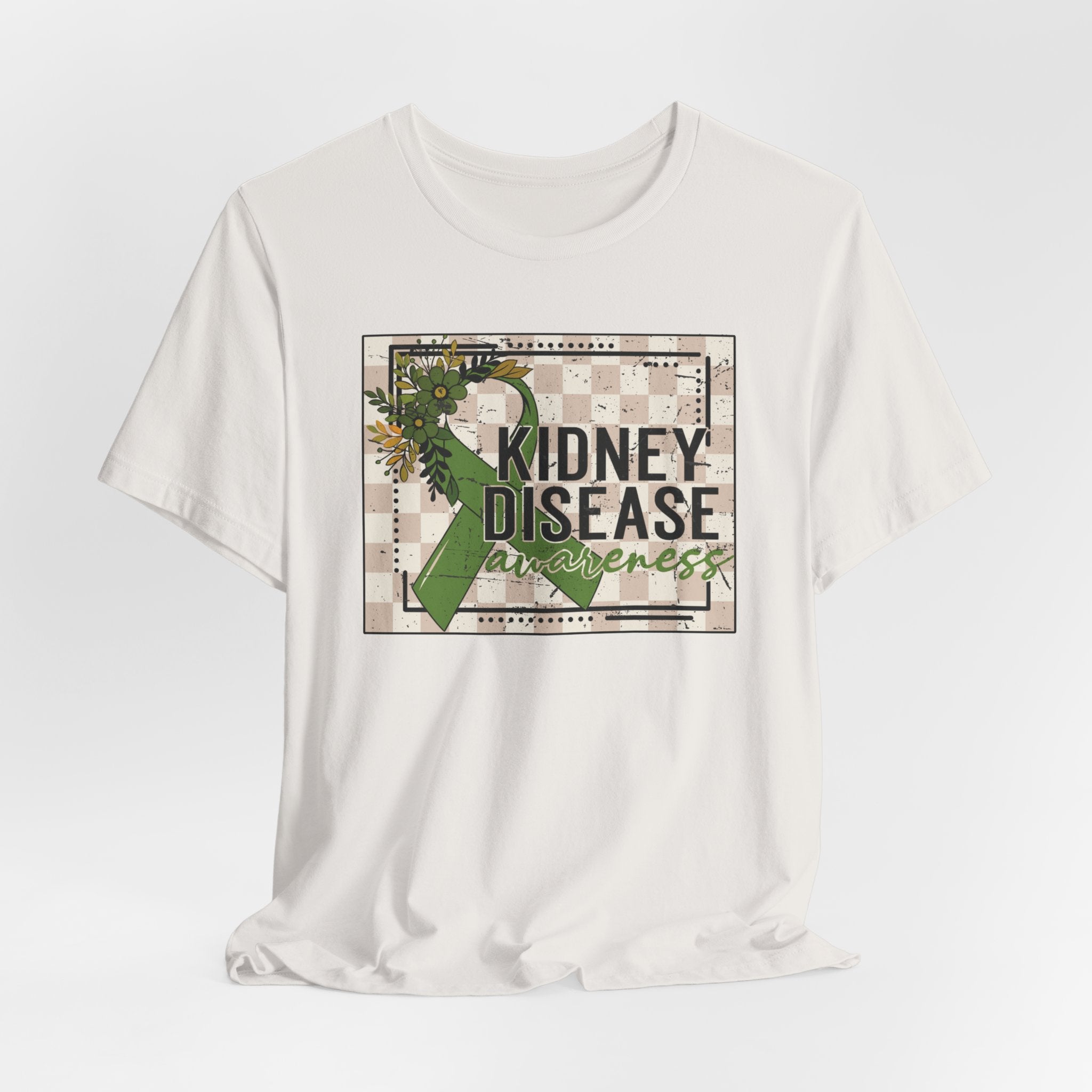 Kidney Disease Awareness Tee — Green Ribbon Support T-Shirt