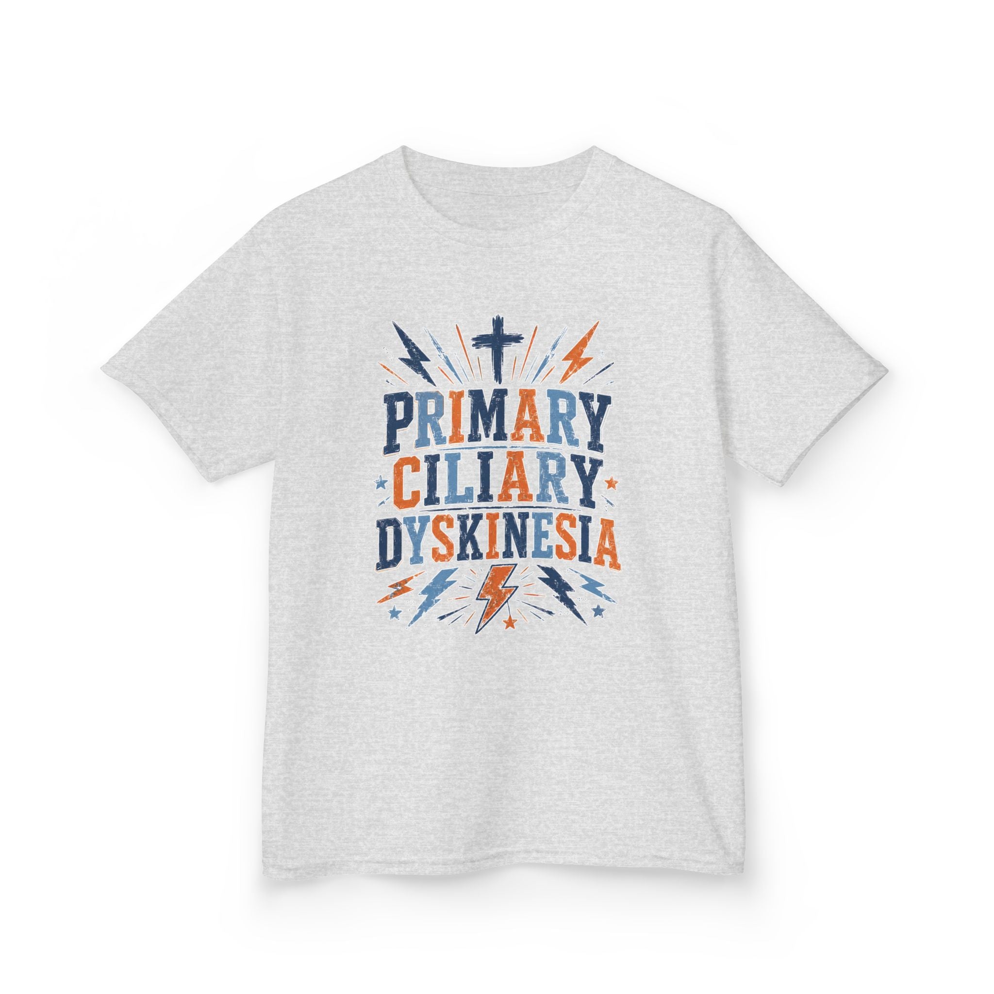 The Kade youth tee— Primary Ciliary Dyskinesia Awareness