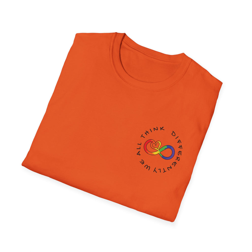 Neurodivergent Awareness T-Shirt — Colorful Brain Design
