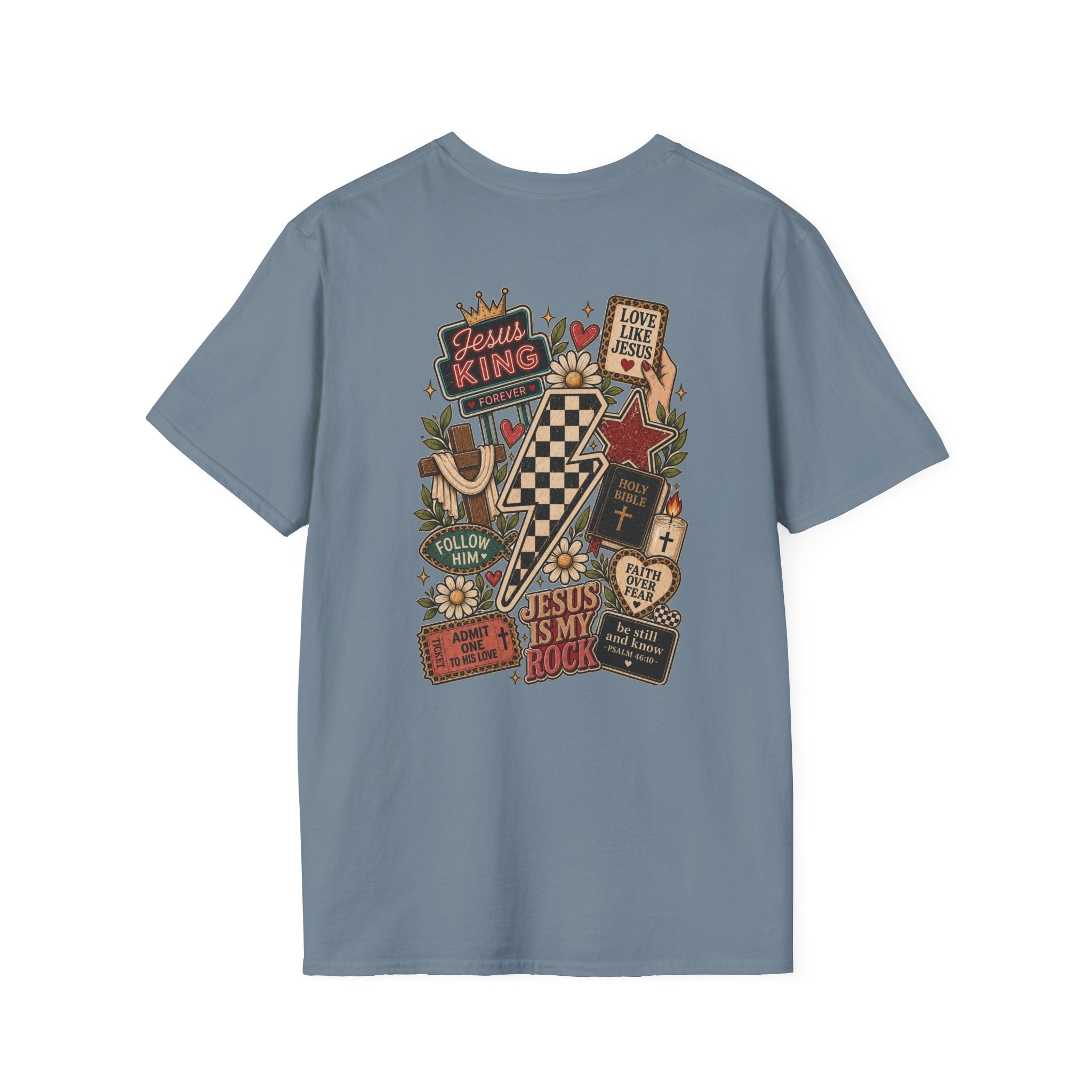 Jesus Is King T-Shirt — Retro Crown Faith Tee