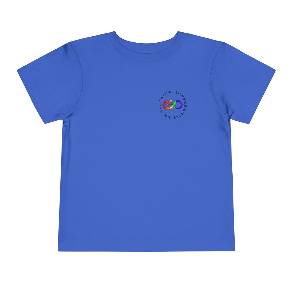 Toddler Neurodivergent Awareness T-Shirt — Colorful Brain Design