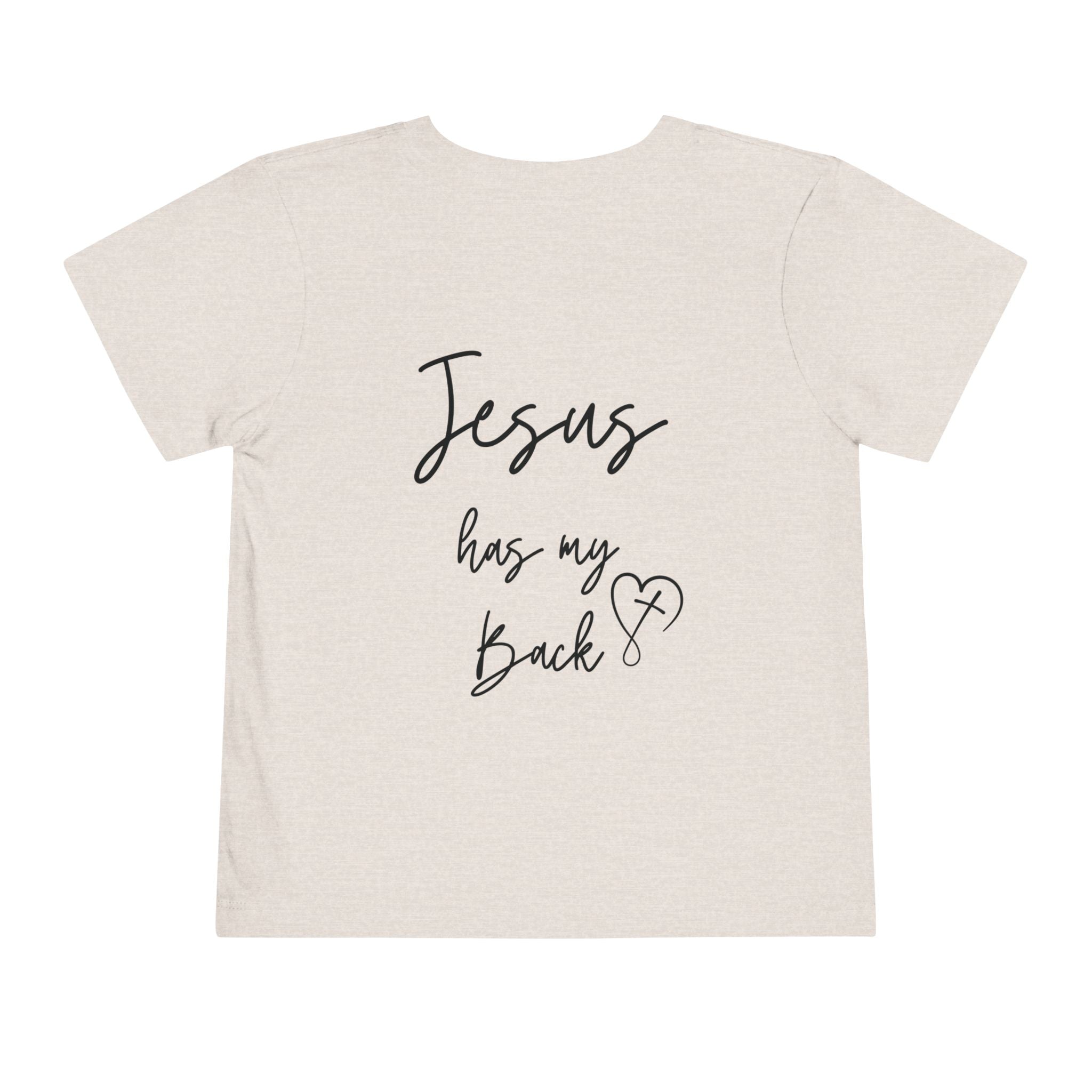 Toddler Short sleeve Jesus has my back
