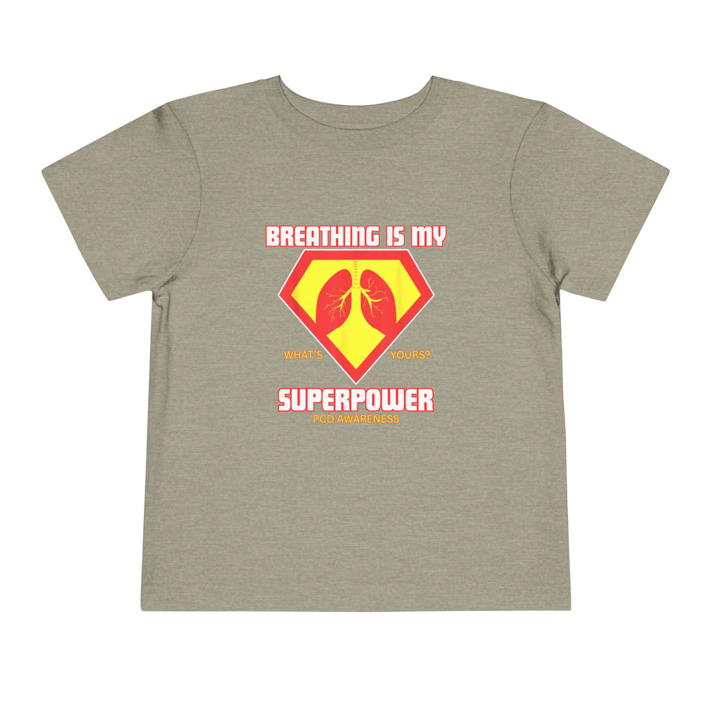 Toddler Tee - Breathing is my superpower PCD Design