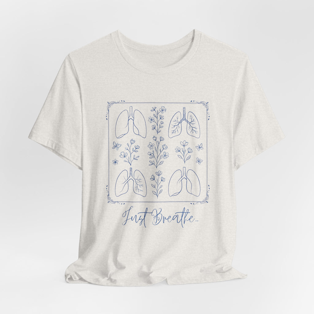 Breathable Unisex Tee - Just Breathe Design