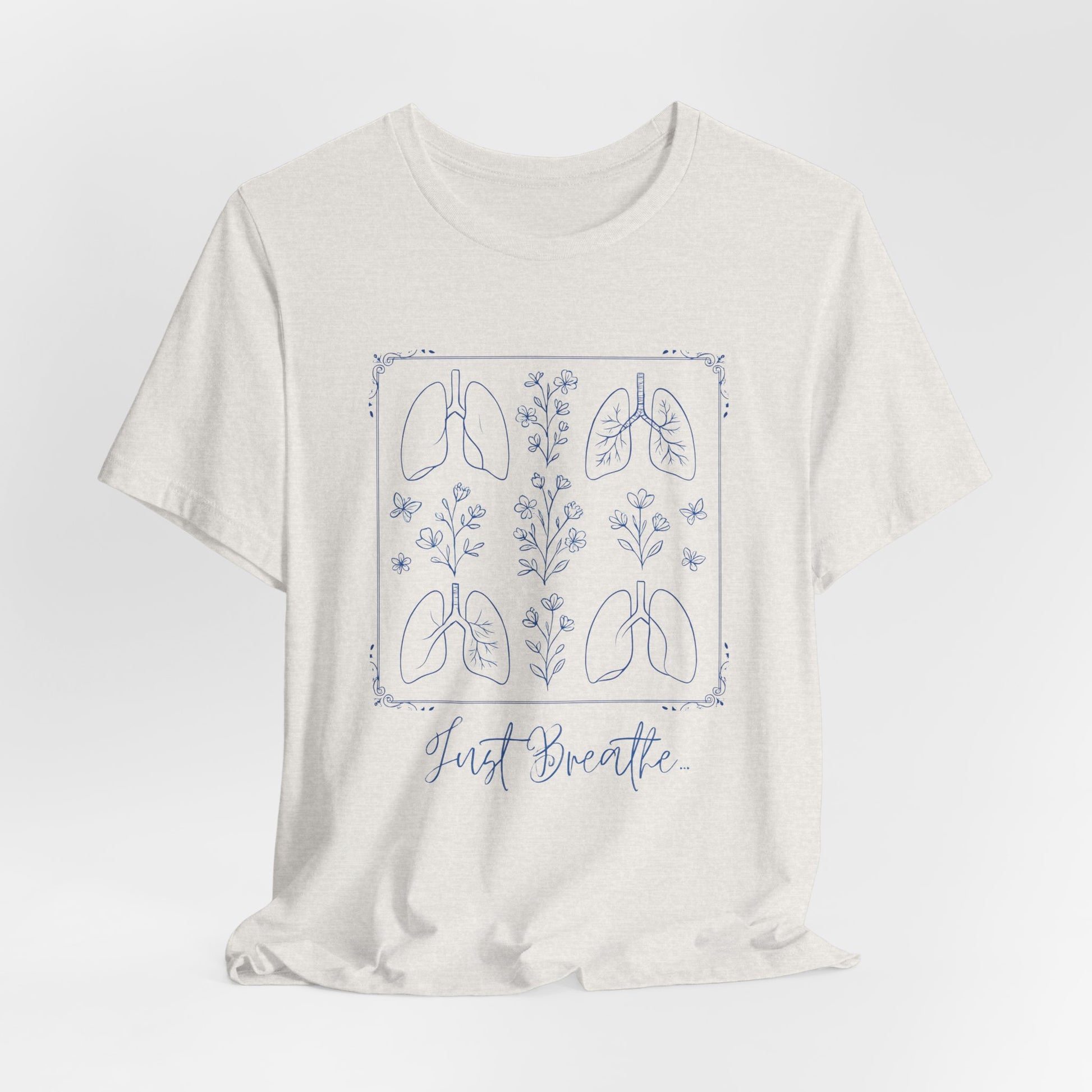 Breathable Unisex Tee - Just Breathe Design