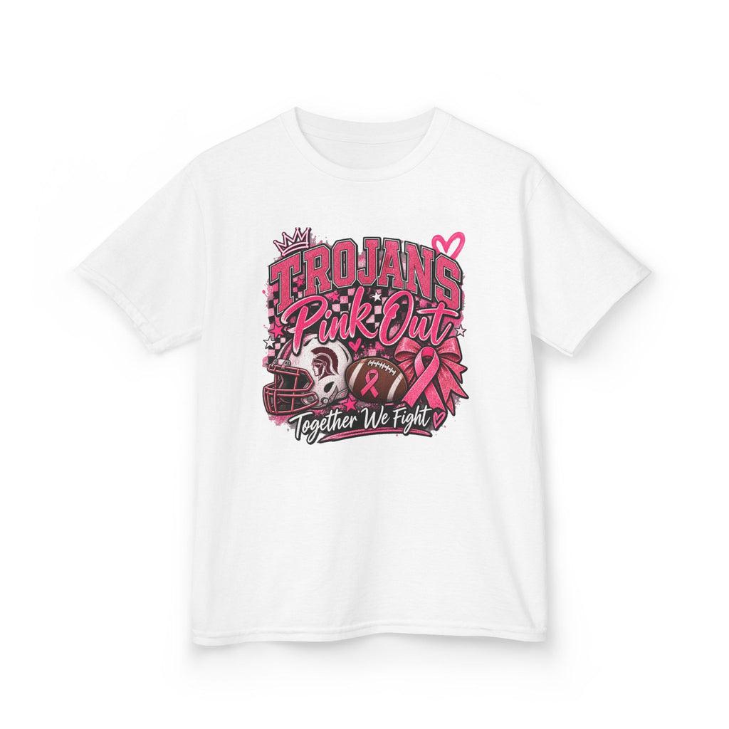 Kids Tee — Trojans Pink Out “Together We Fight” Breast Cancer Awareness