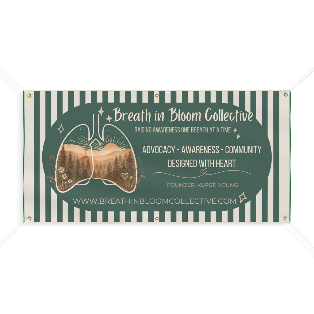 Breath in Bloom Collective Matte Banner — Advocacy & Awareness Event Banner