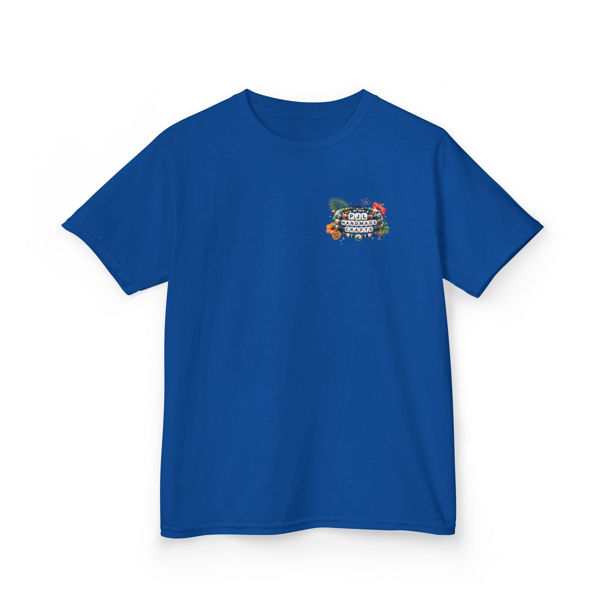 Kids Tee — PJL Handmade Crafts Tropical Floral Logo
