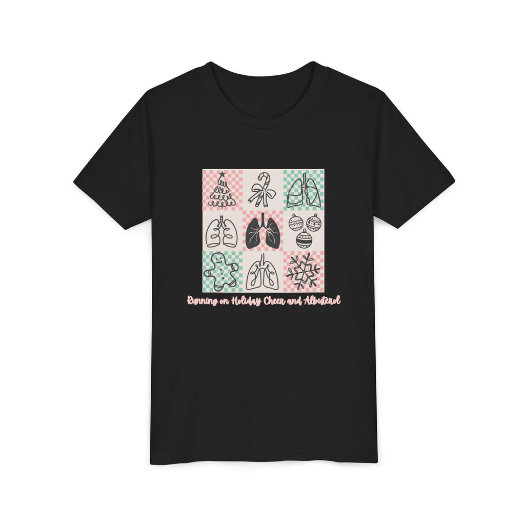 Youth Tee - Running on Holiday Cheer and Albuterol