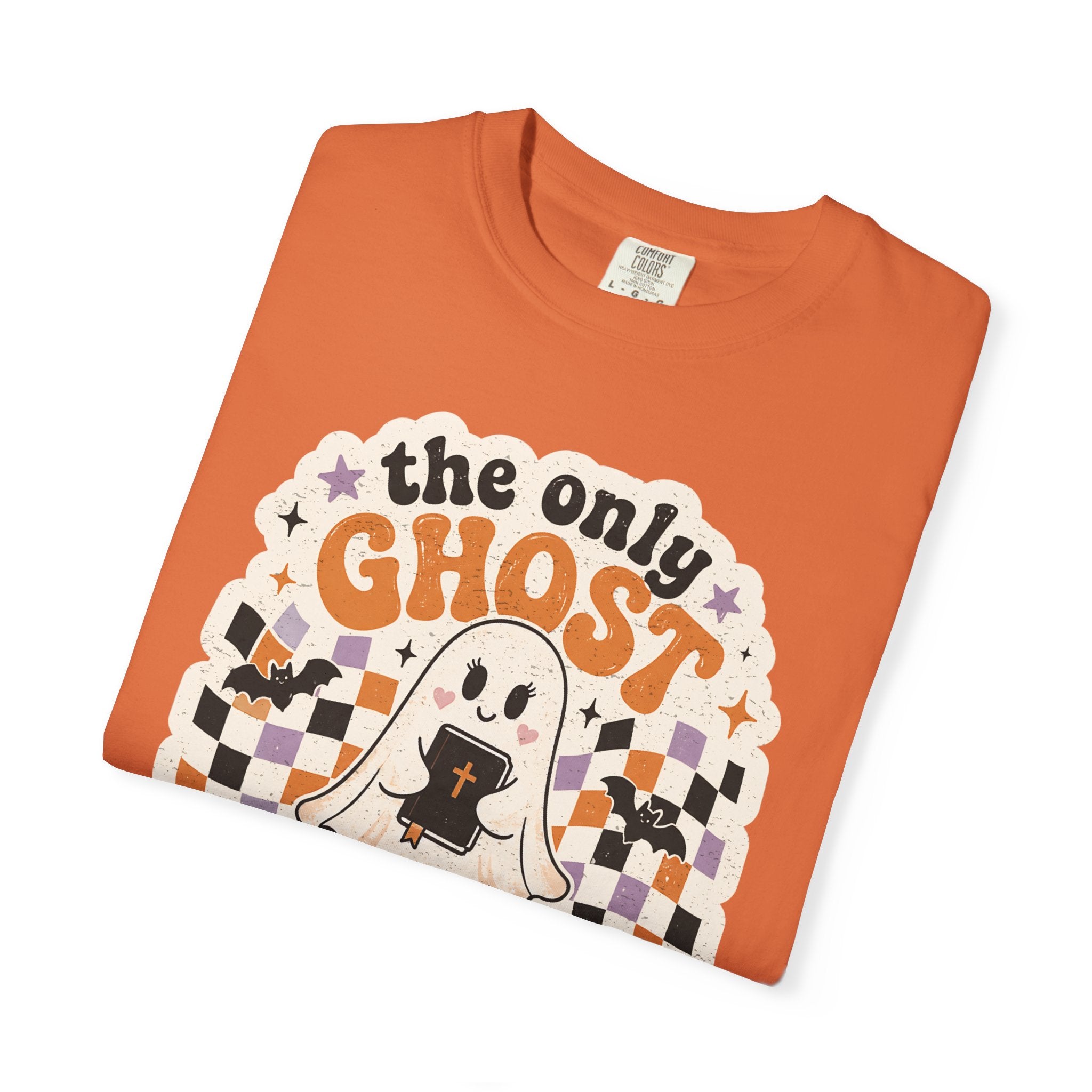 Holy Ghost Ghost Tee — "The Only Ghost I Know Is The Holy Ghost" Christian Halloween T-Shirt
