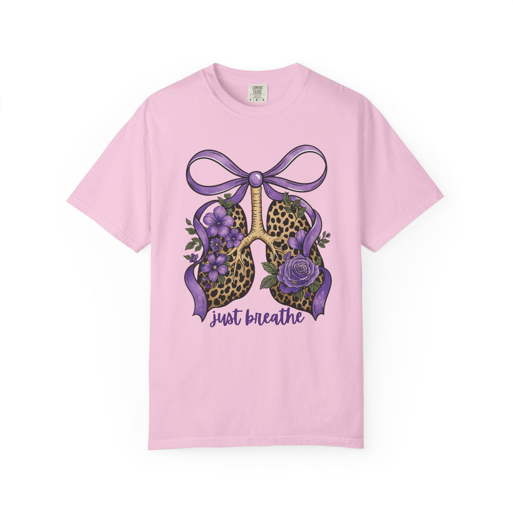 Garment-Dyed T-shirt - Just Breathe Wild Lungs