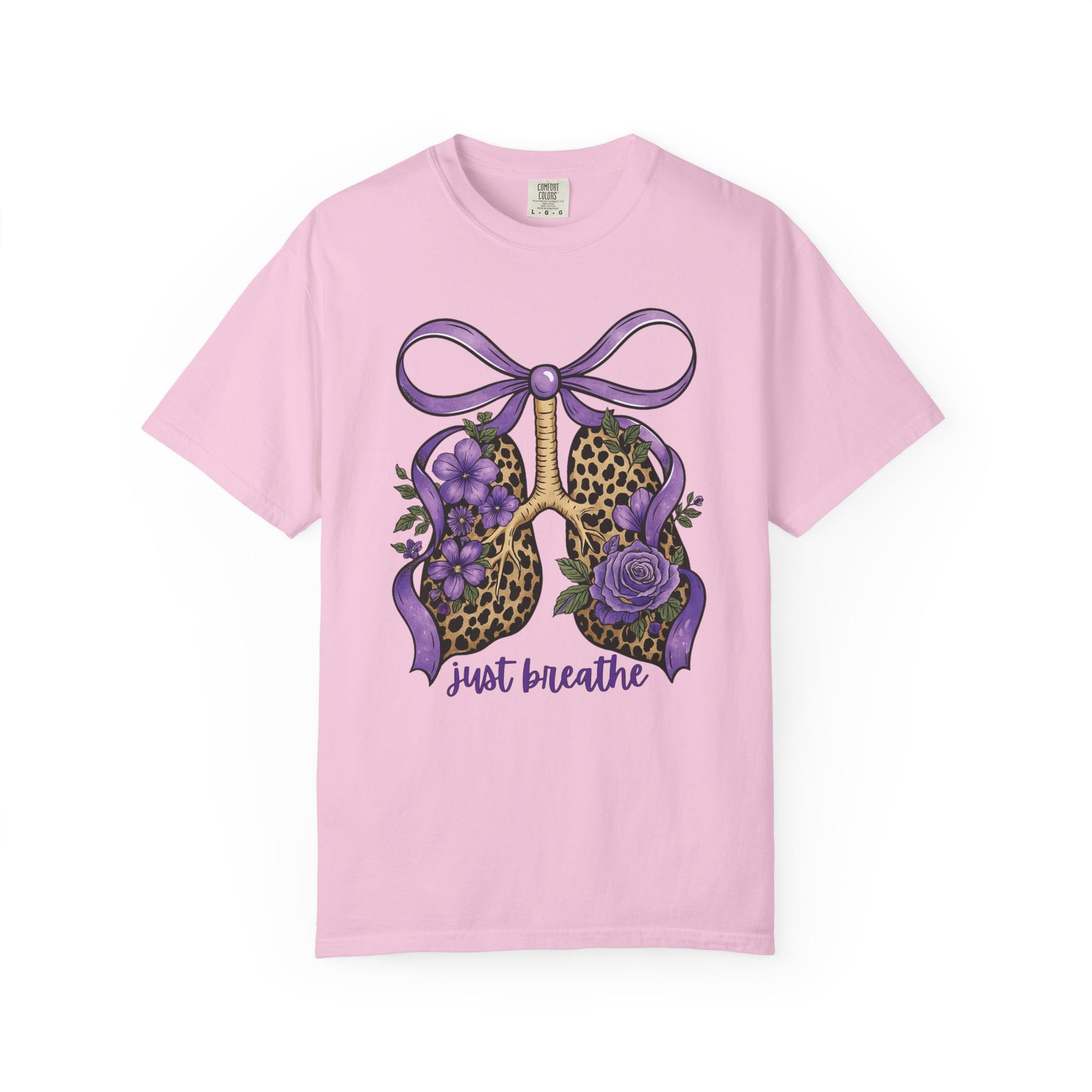 Garment-Dyed T-shirt - Just Breathe Wild Lungs