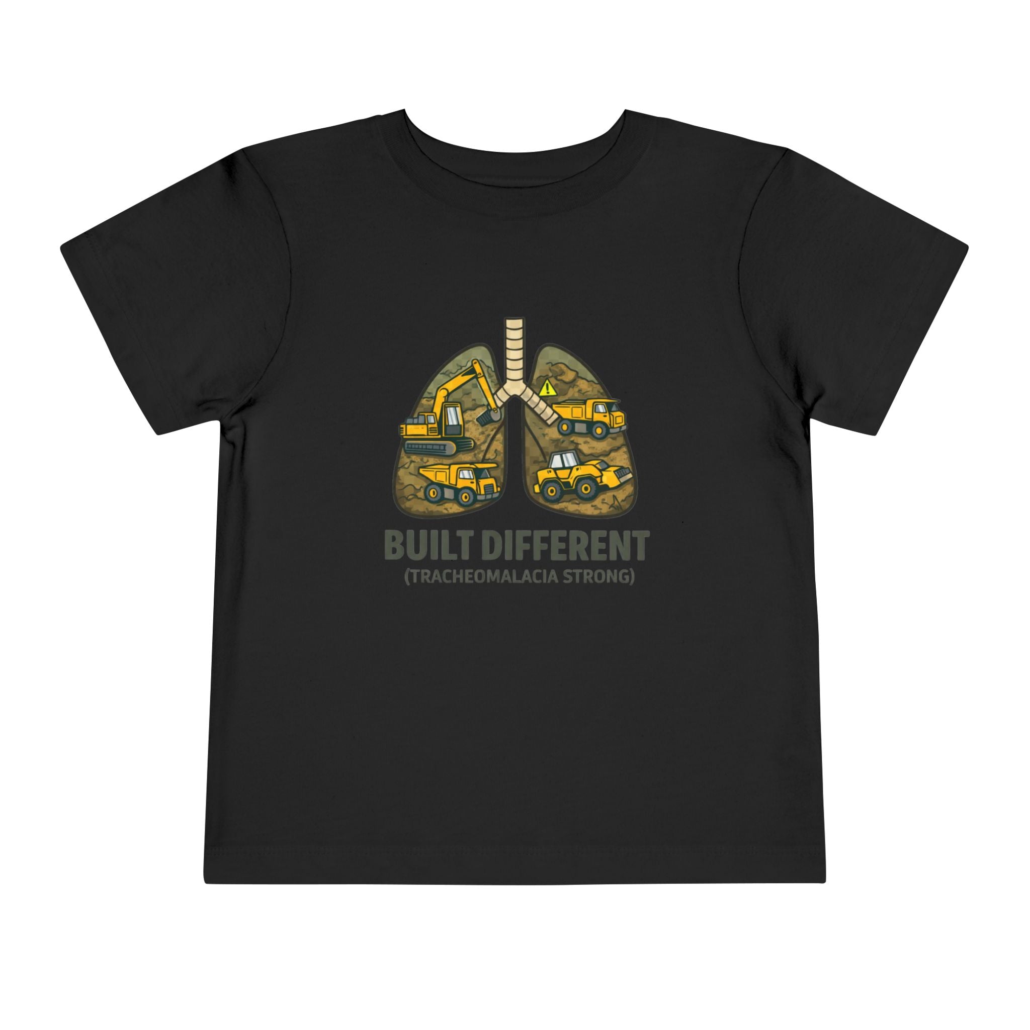 Built Different Toddler Tee — Tracheomalacia