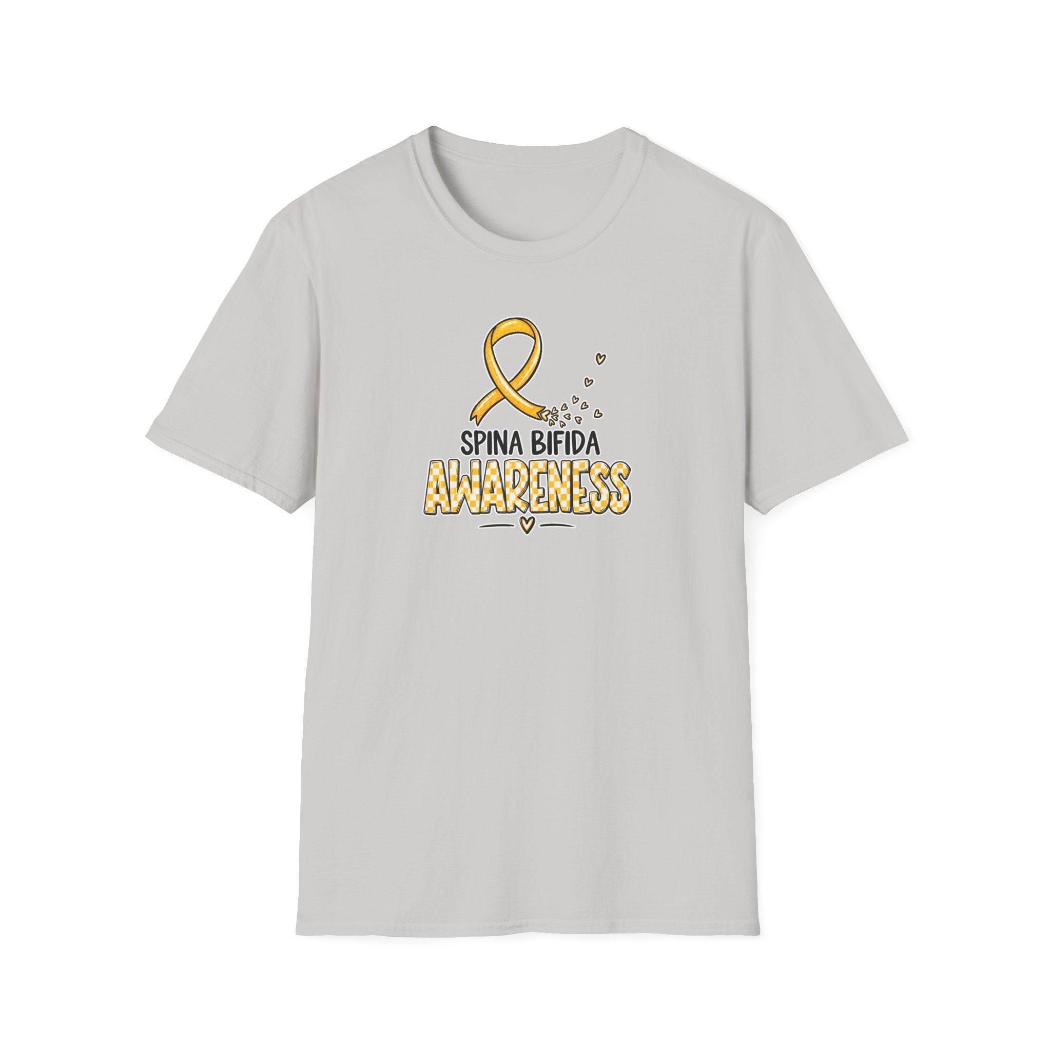 Spina Bifida Awareness T-Shirt — Gold Ribbon Support Tee