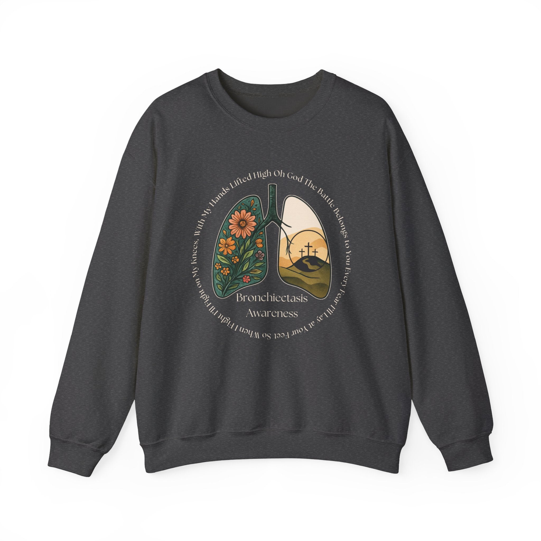 Bronchiectasis Awareness Sweatshirt - Battle Belongs to You