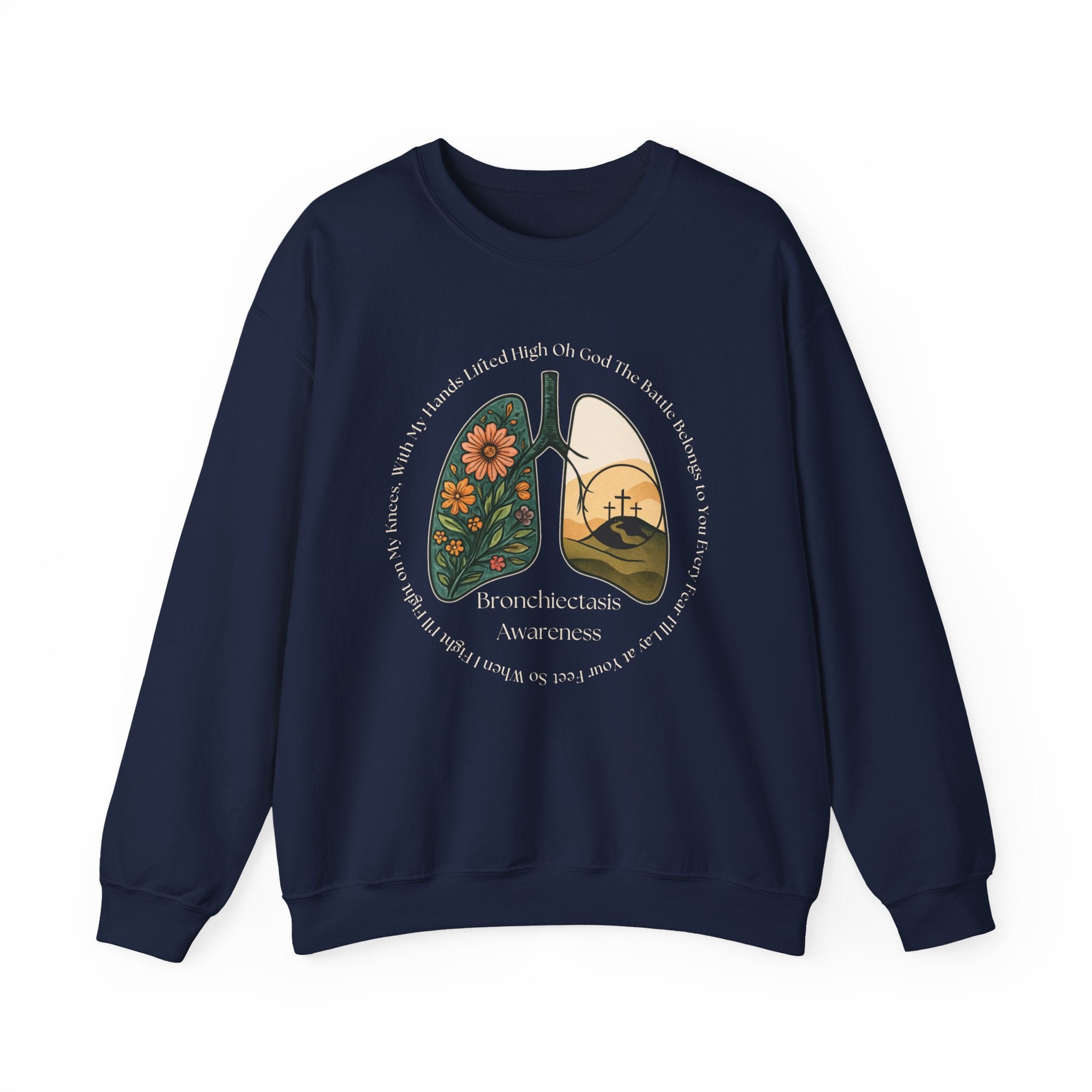Bronchiectasis Awareness Sweatshirt - Battle Belongs to You