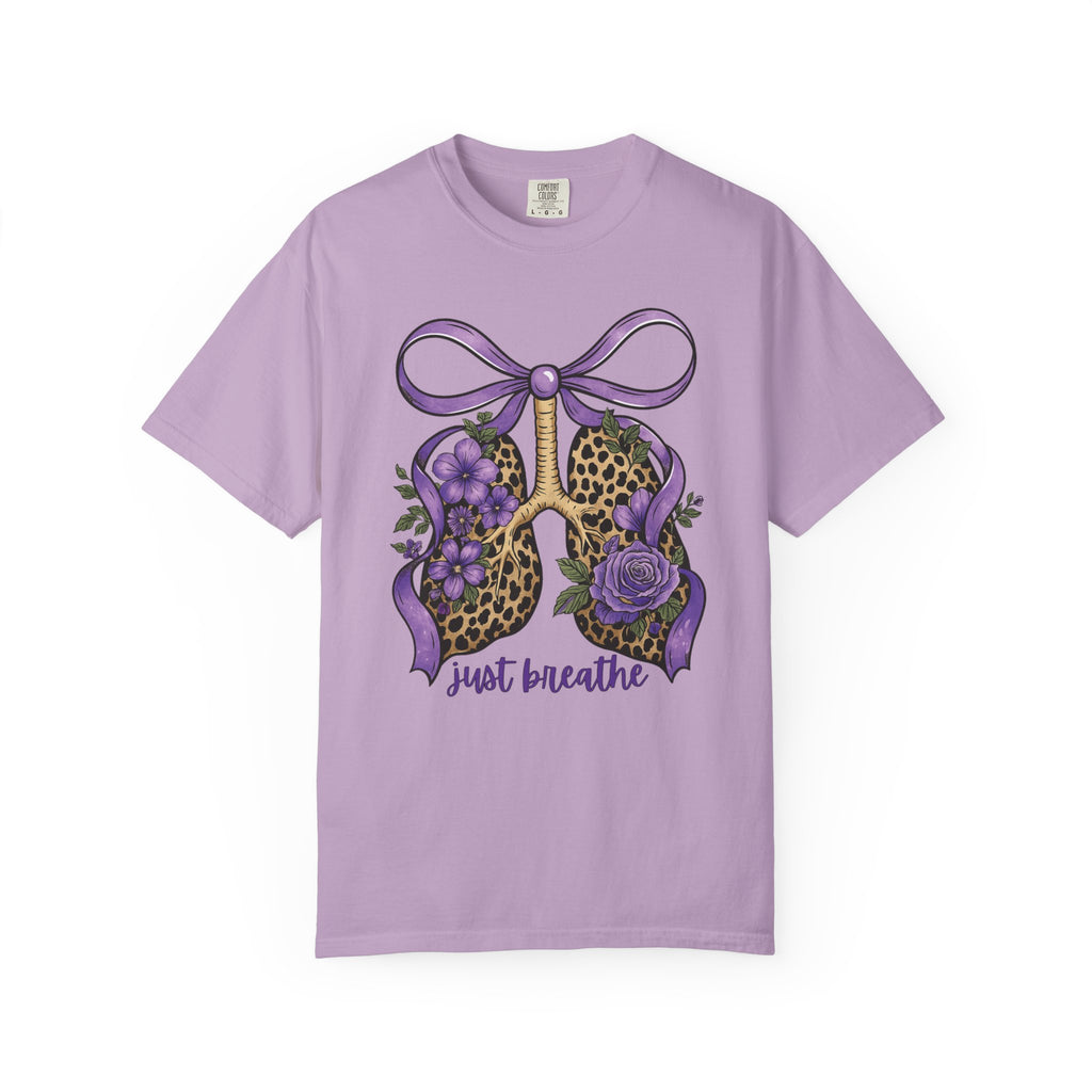 Garment-Dyed T-shirt - Just Breathe Wild Lungs