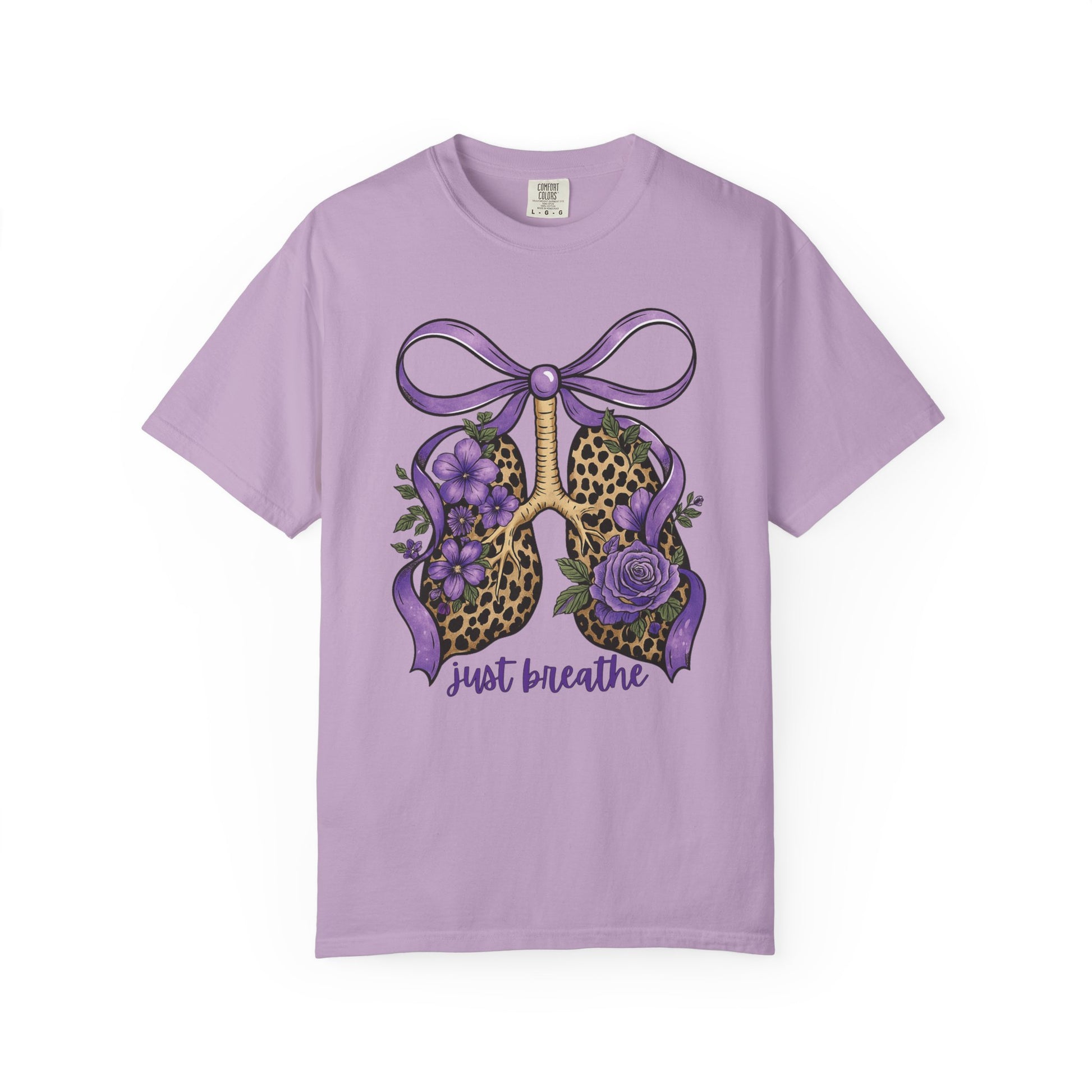 Garment-Dyed T-shirt - Just Breathe Wild Lungs