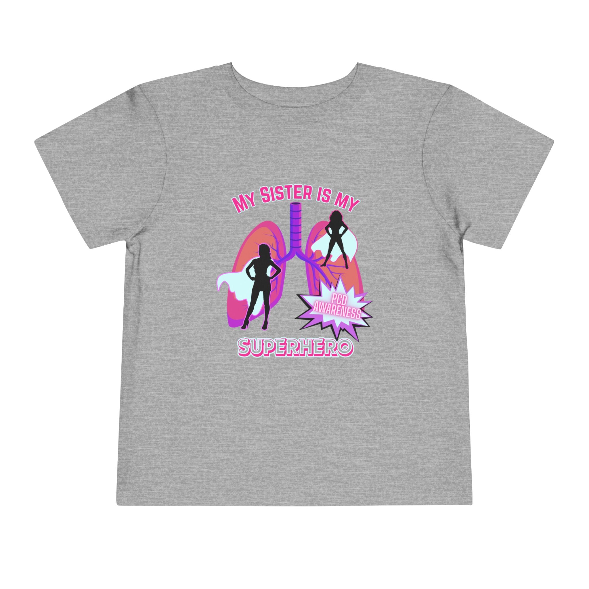 Toddler Tee Superhero PCD Awareness T-Shirt
