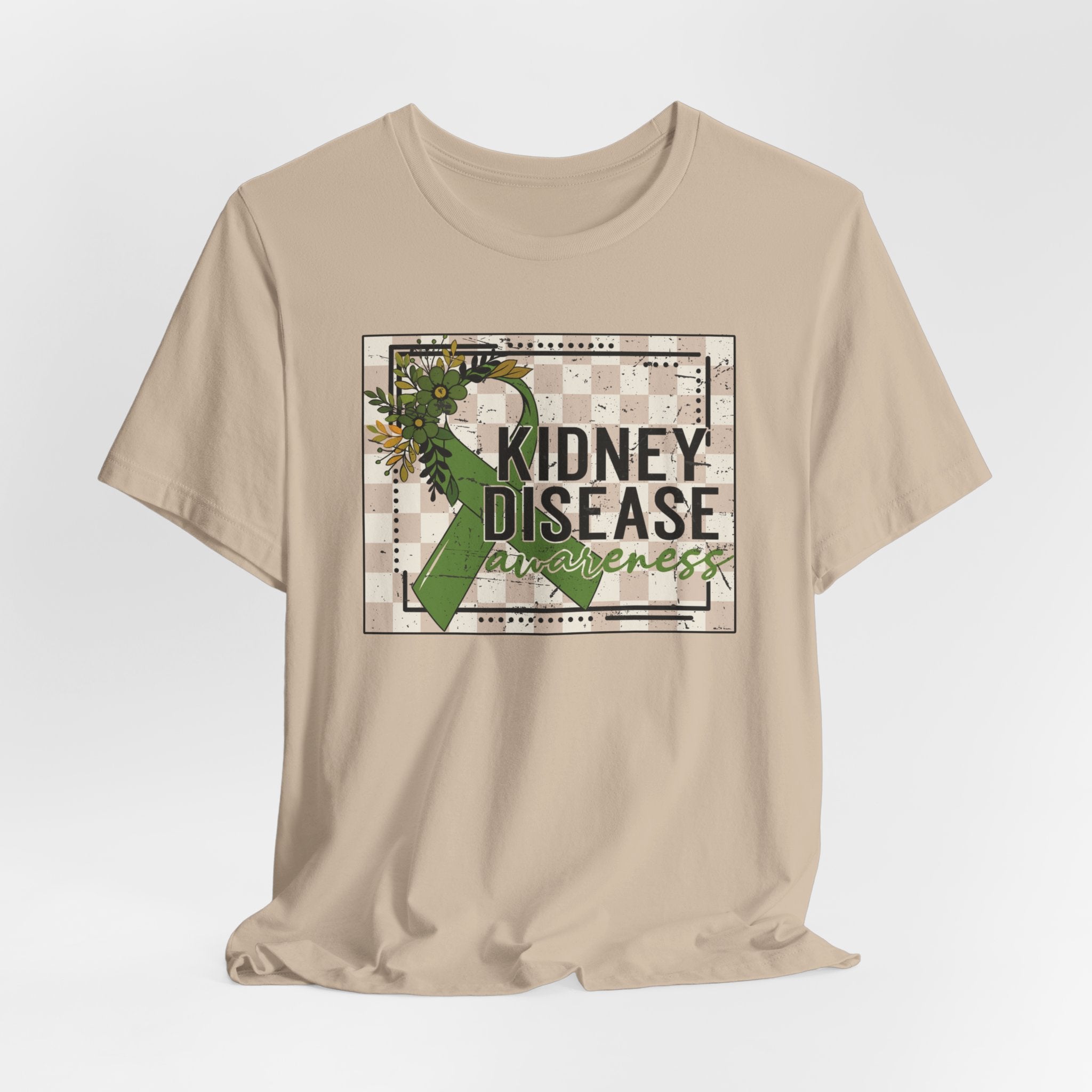 Kidney Disease Awareness Tee — Green Ribbon Support T-Shirt