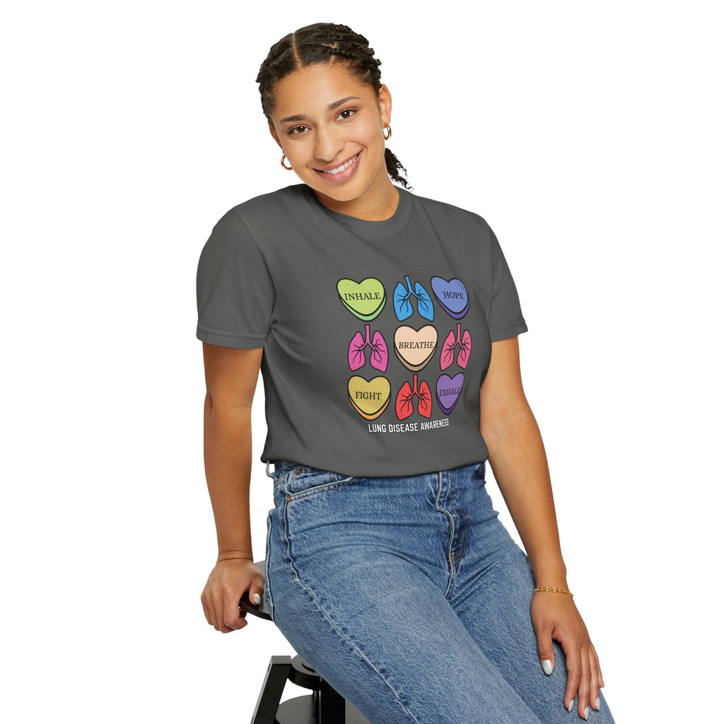 Lung Disease Candy Heart T-Shirt
