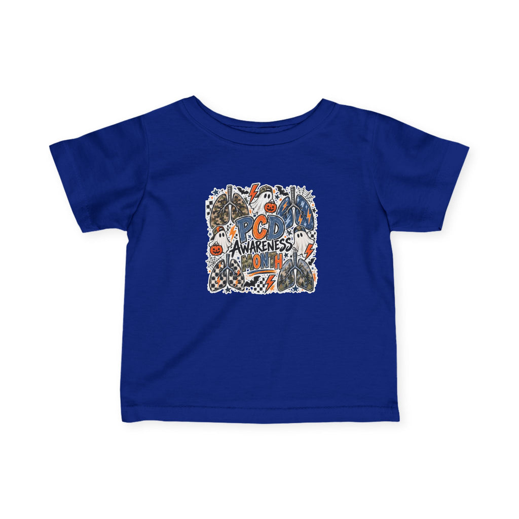 Infant Tee — PCD Awareness Month Pumpkin Ghosts Design