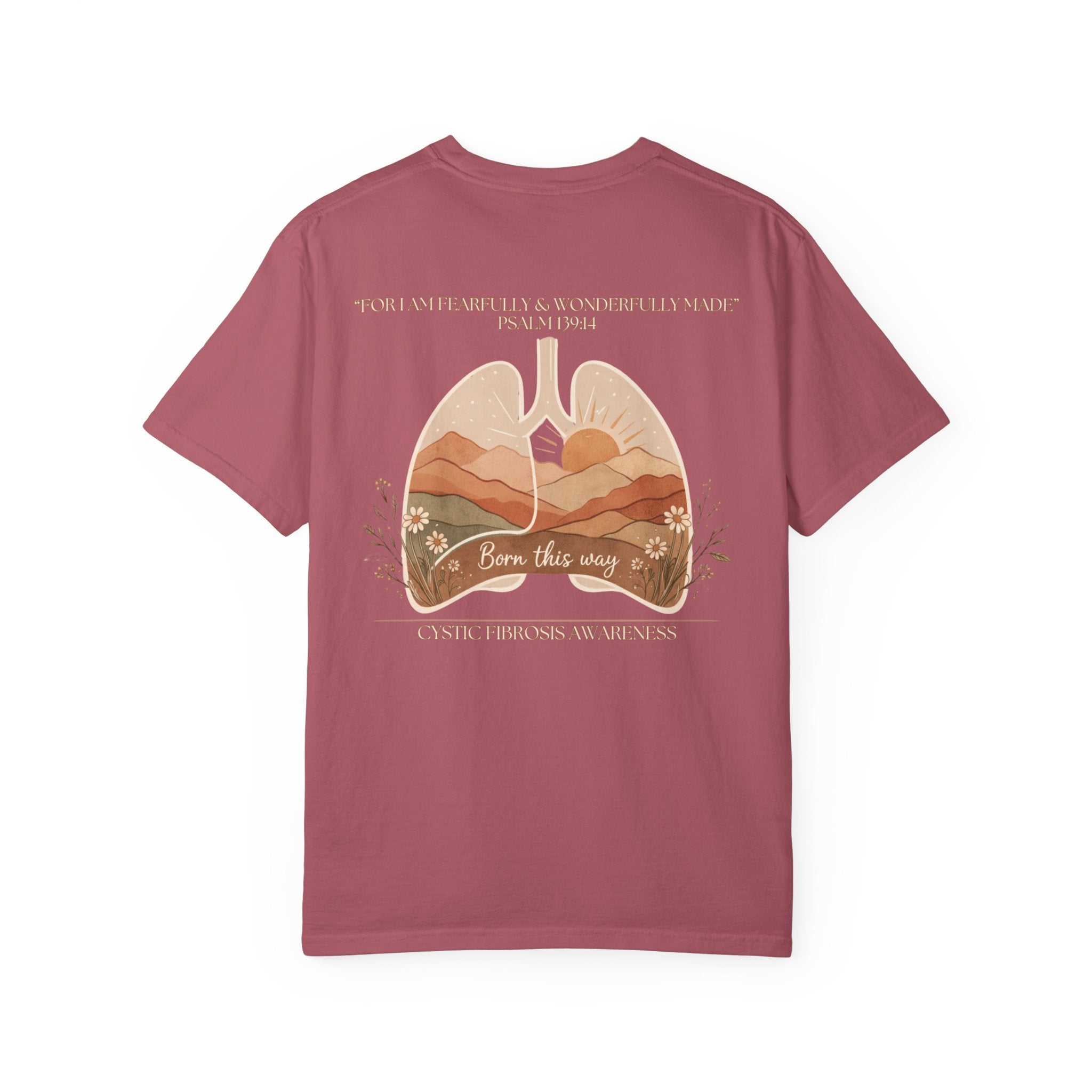 Born This Way Lungs Graphic T-Shirt — Cystic Fibrosis Awareness Tee