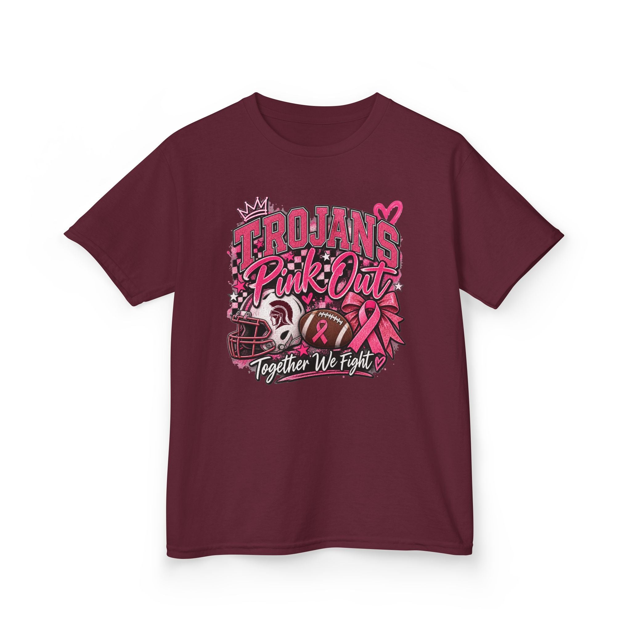Kids Tee — Trojans Pink Out “Together We Fight” Breast Cancer Awareness