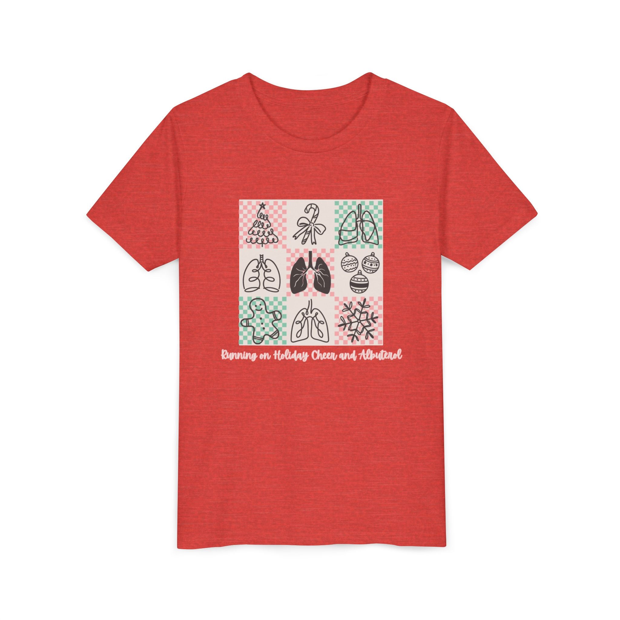 Youth Tee - Running on Holiday Cheer and Albuterol