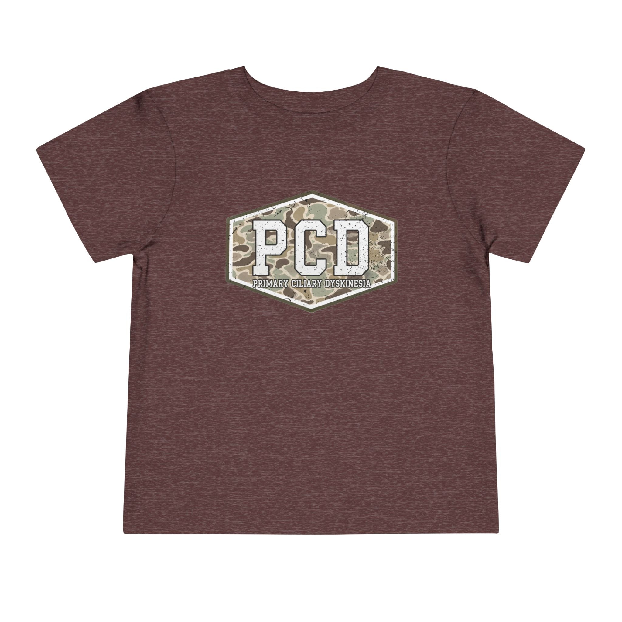 Toddler PCD Camo Logo T-Shirt — Primary Ciliary Dyskinesia Awareness Tee