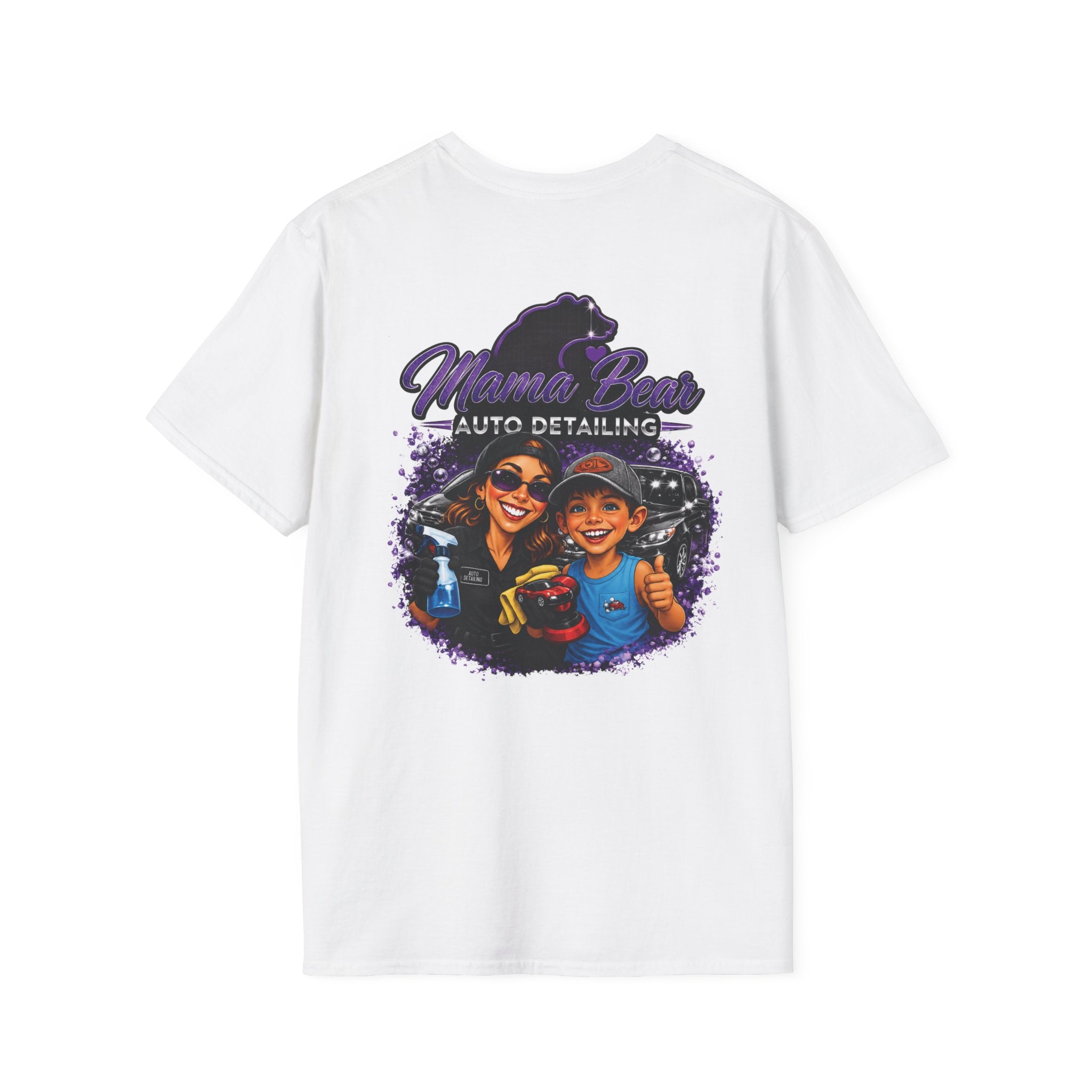 Mama Bear Auto Detailing Tee — Women's Car Care Shirt for Detailers
