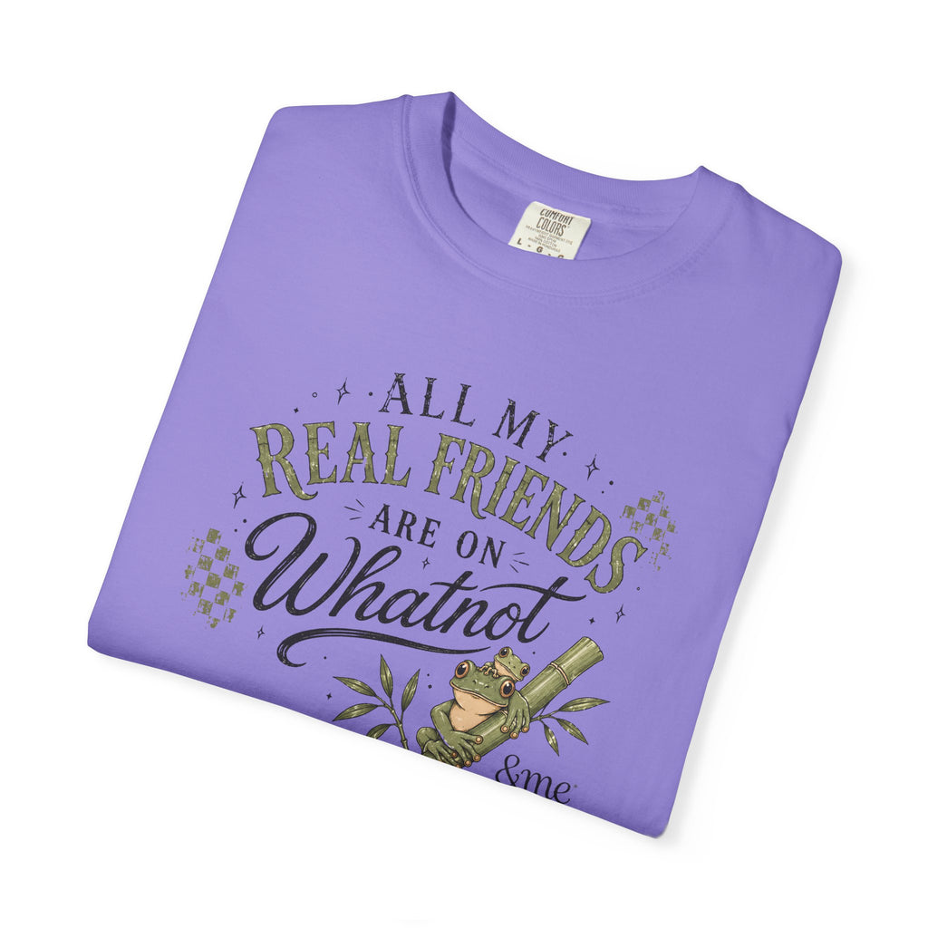 Andme Bamboo — "All My Real Friends Are On Whatnot" Graphic Tee