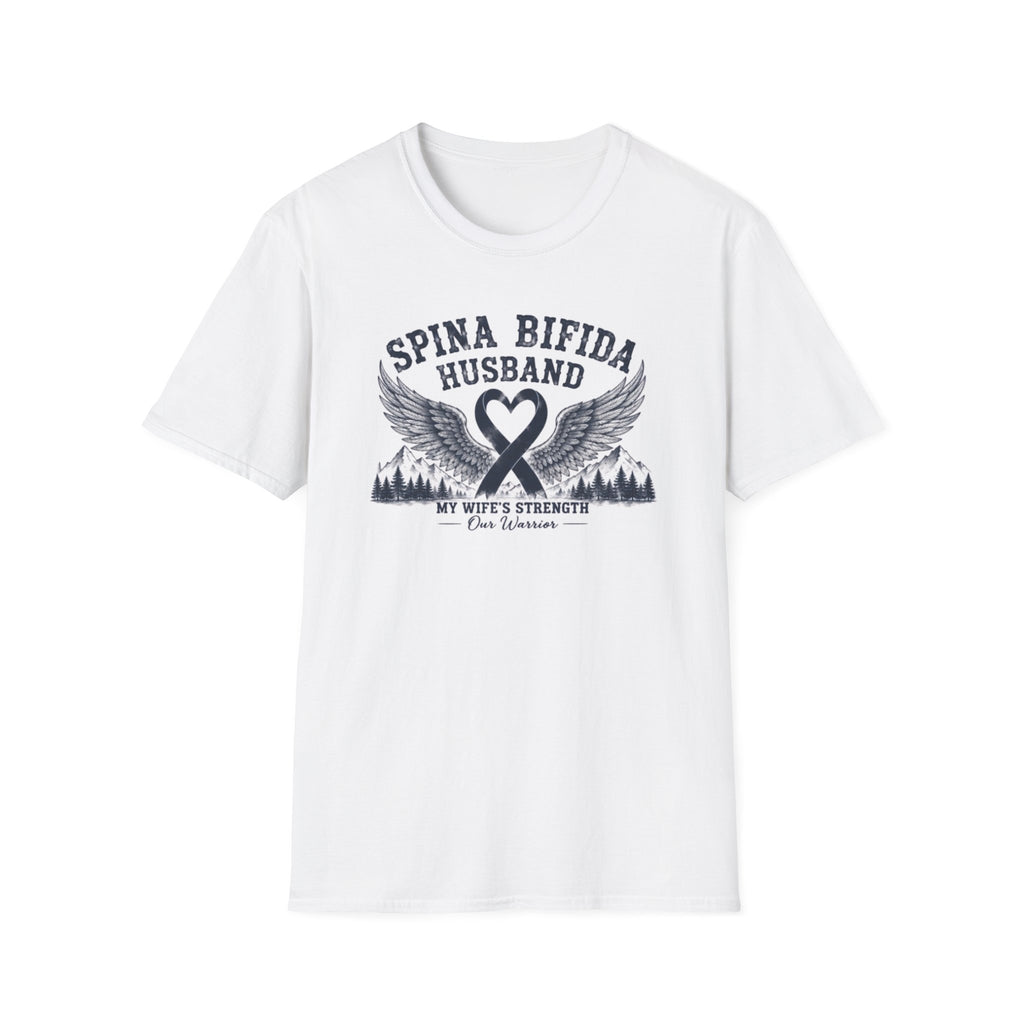 Spina Bifida Husband T-Shirt — My Wife’s Strength Support Tee