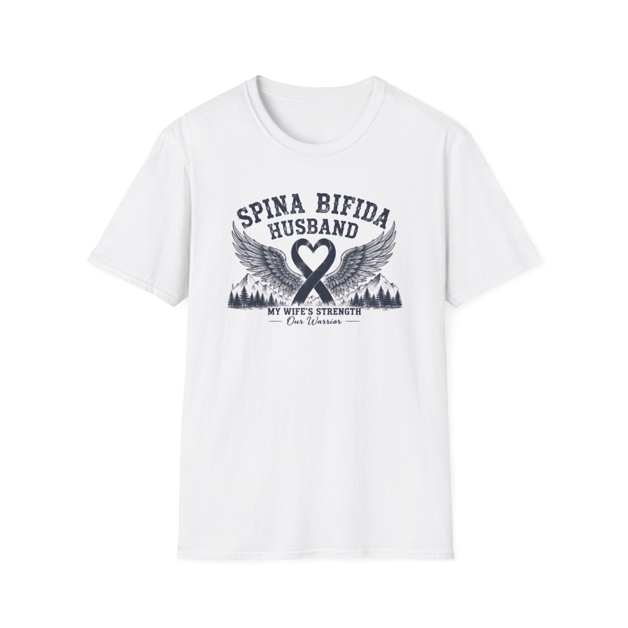 Spina Bifida Husband T-Shirt — My Wife’s Strength Support Tee
