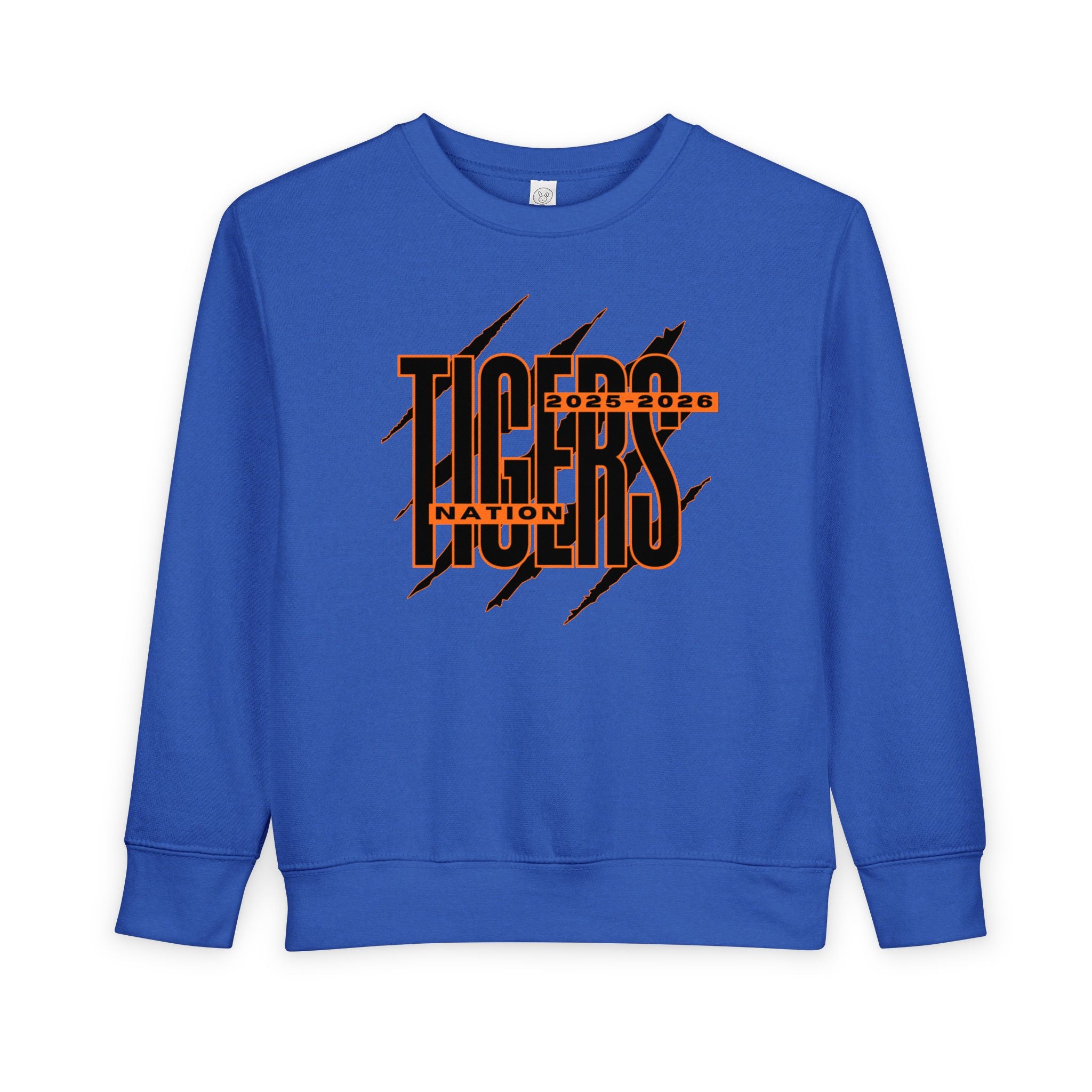 TODDLER Tiger Nation Crewneck Sweatshirt — Bold Tiger Graphic Pullover