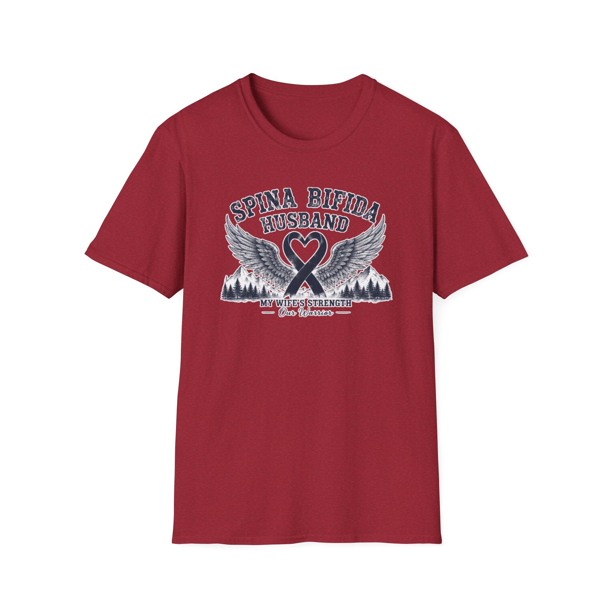 Spina Bifida Husband T-Shirt — My Wife’s Strength Support Tee
