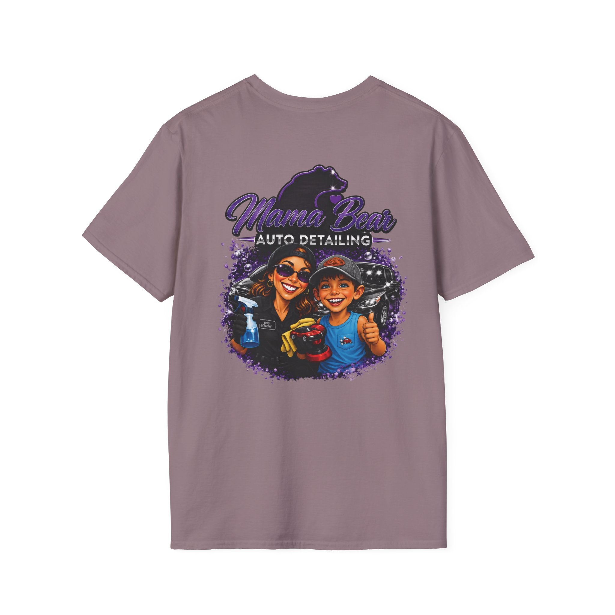 Mama Bear Auto Detailing Tee — Women's Car Care Shirt for Detailers