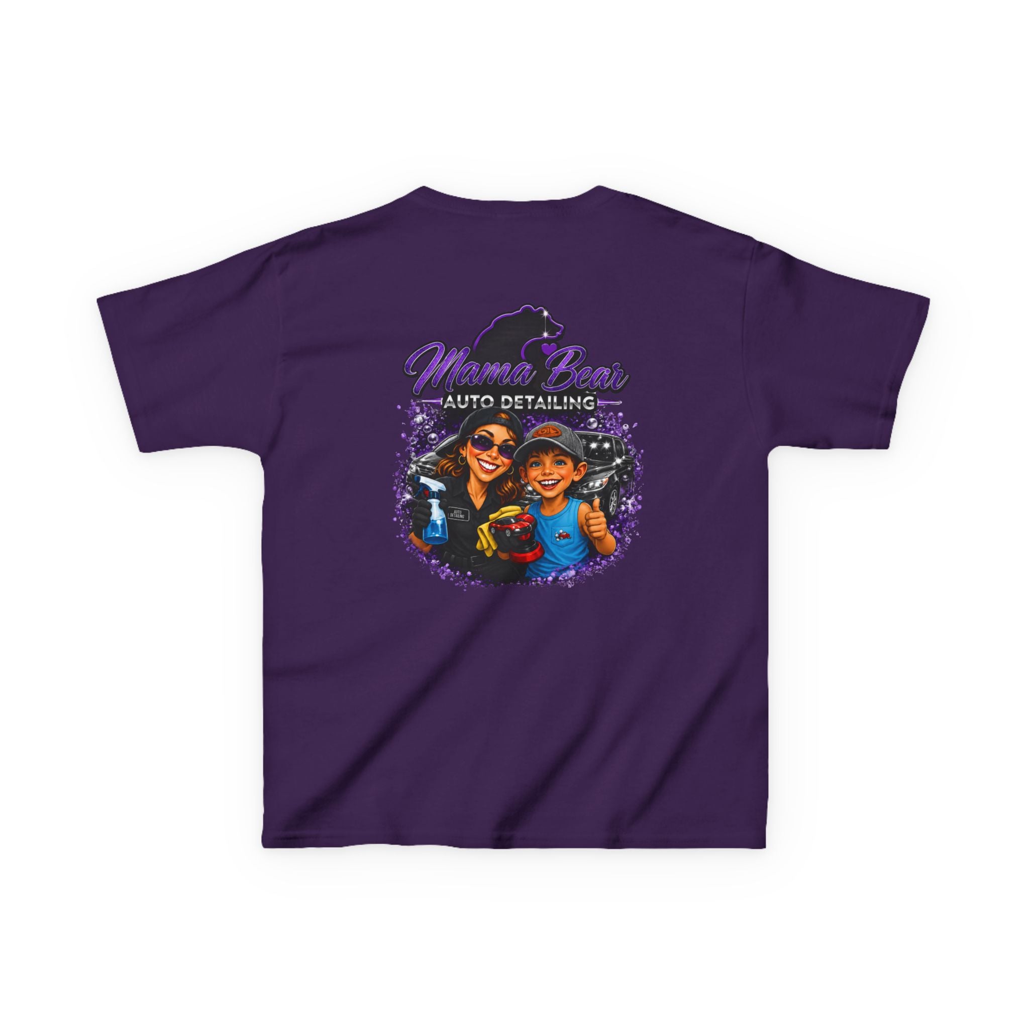 Kids Mama Bear Auto Detailing Tee — Cute Mechanic/Detailing Shirt for Kids