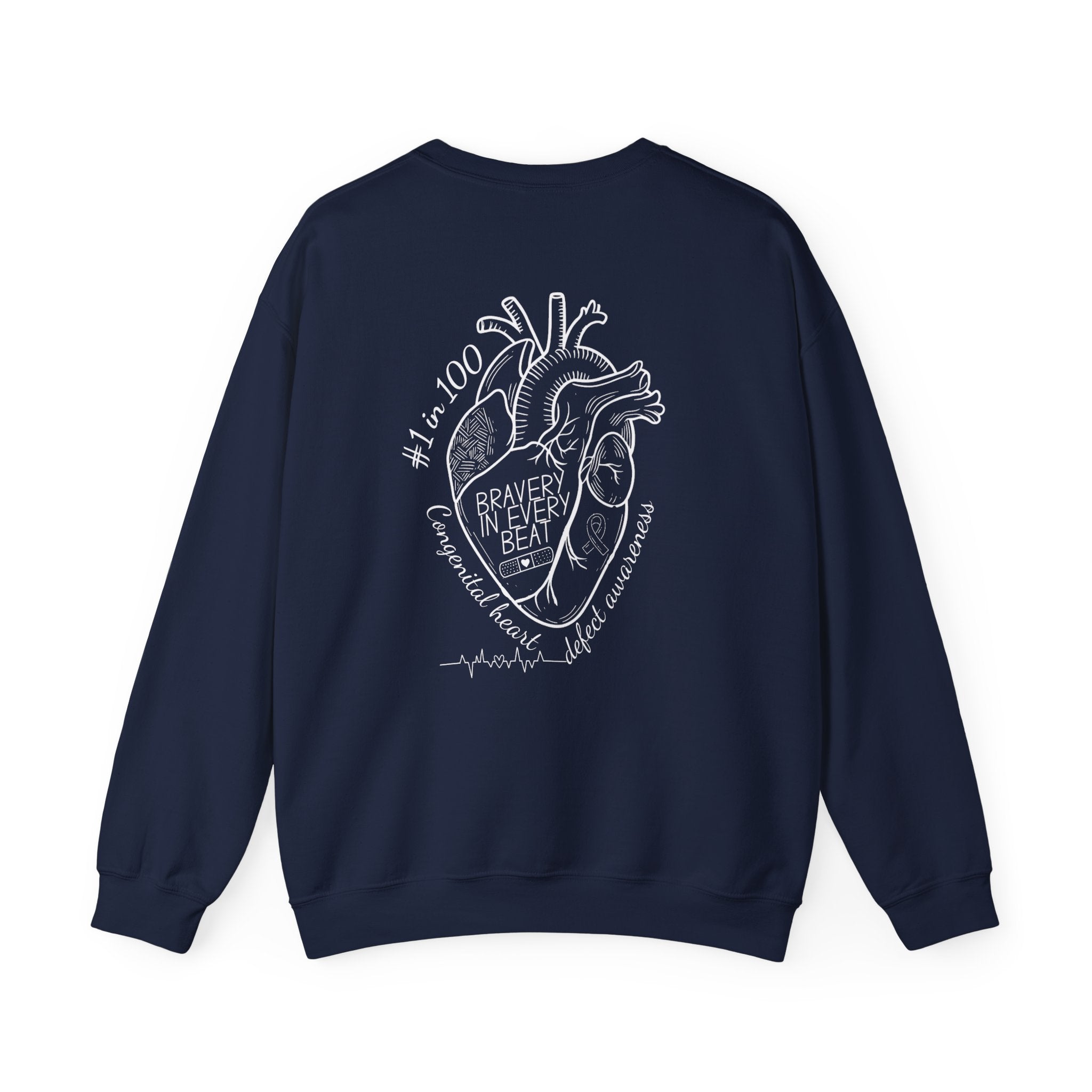 Bravery in Every Beat CHD CREWNECK