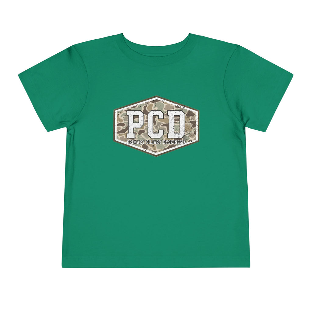 Toddler PCD Camo Logo T-Shirt — Primary Ciliary Dyskinesia Awareness Tee
