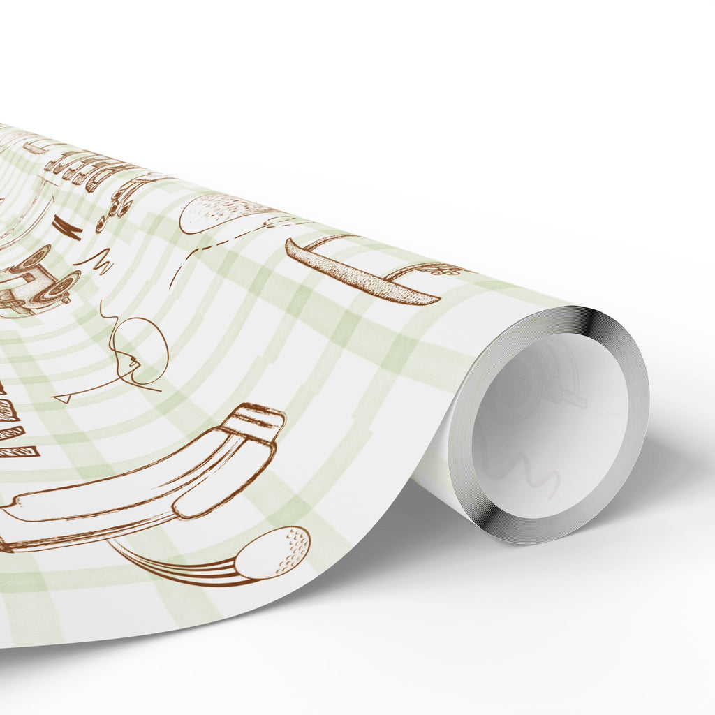Reece Golf Print Wrapping Paper