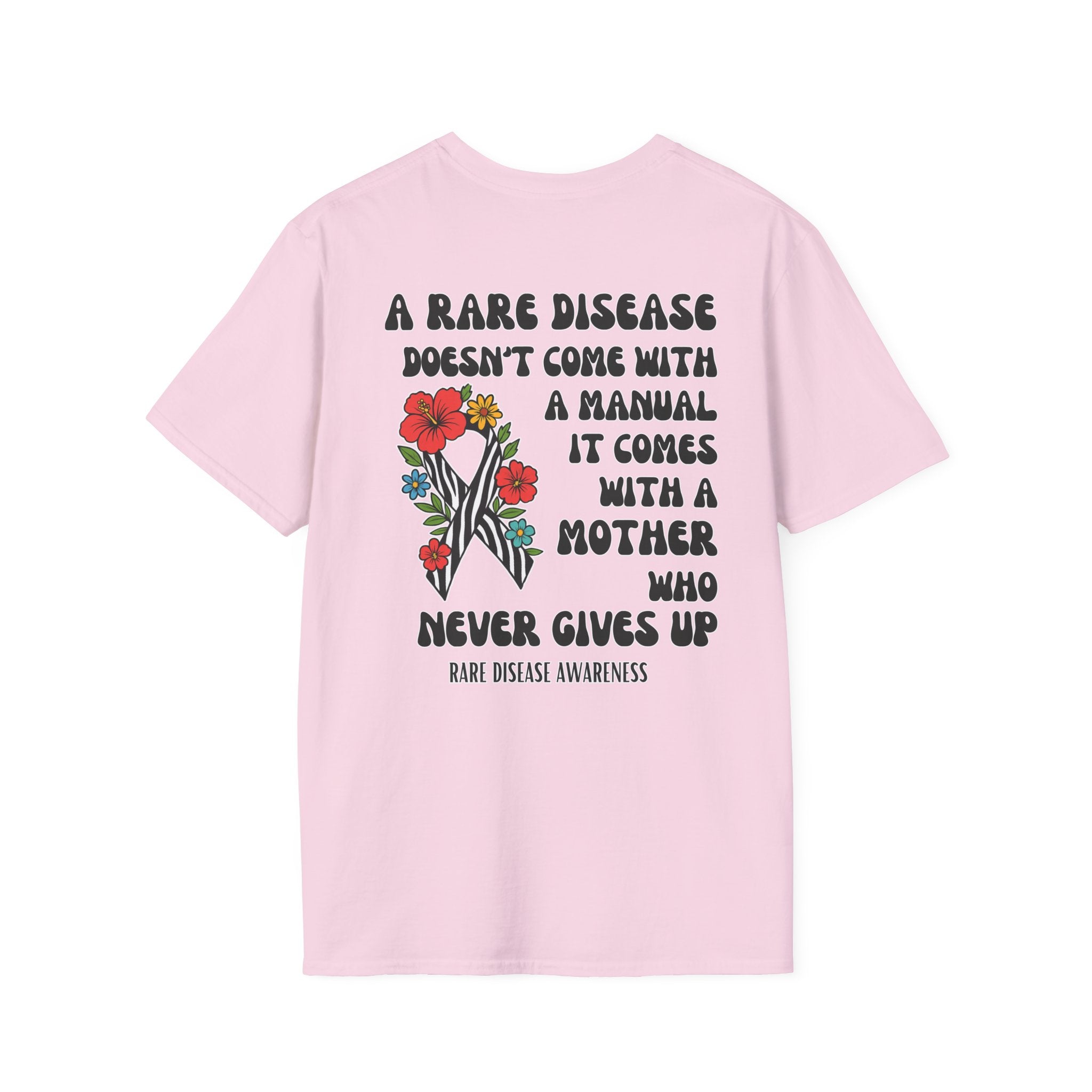 Rare Disease Awareness T-Shirt — "A Rare Disease Doesn’t Come with a Manual" Mom Support Tee