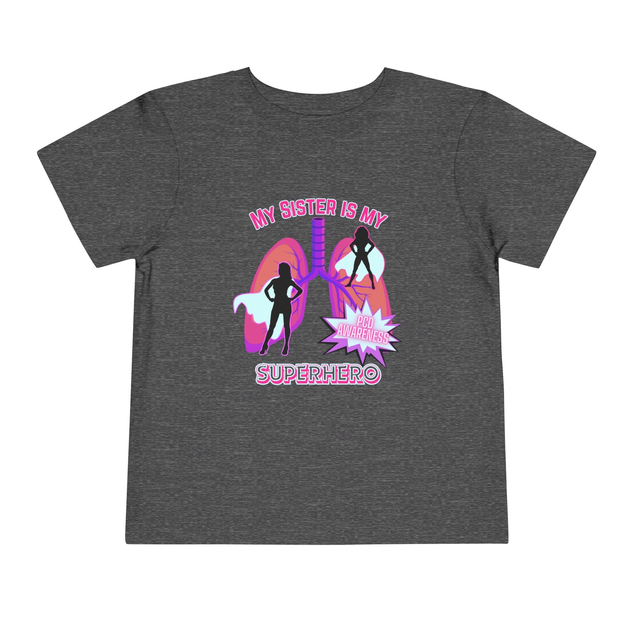 Toddler Tee Superhero PCD Awareness T-Shirt