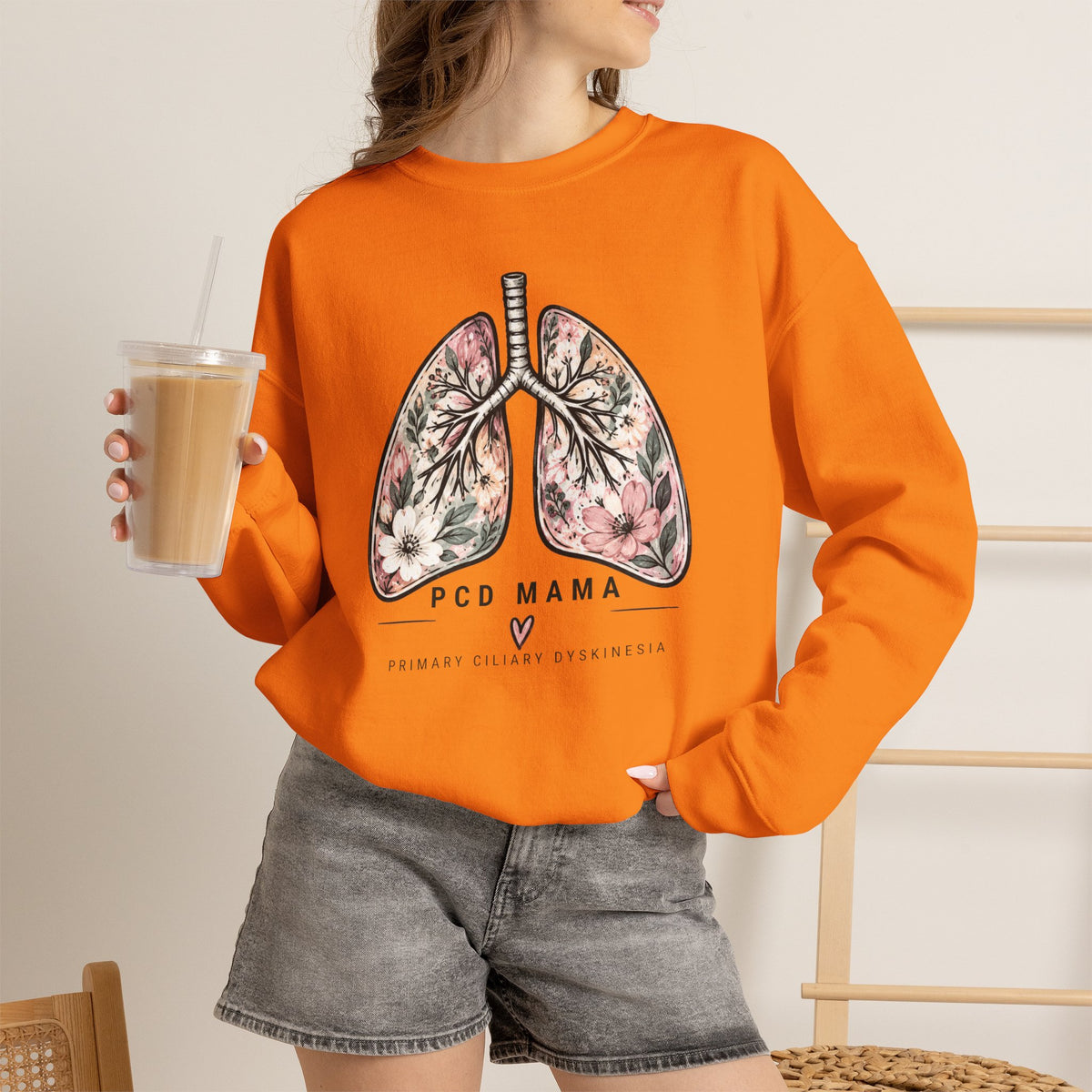 PCD Mama Floral Lungs Sweatshirt