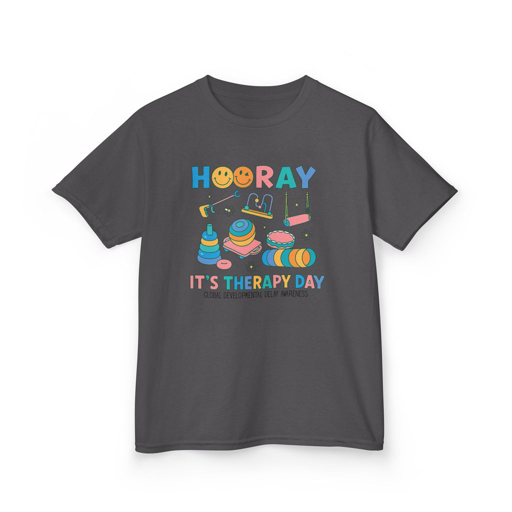 Kids T‑Shirt “Hooray It's Therapy Day” — GDD Awareness