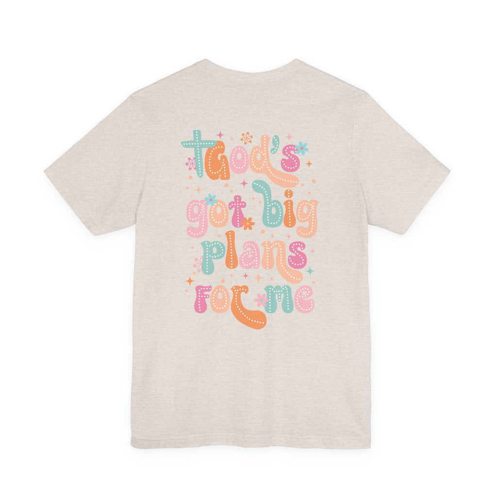 God's Got Big Plans For Me T-Shirt — Christian Mama Cross Tee