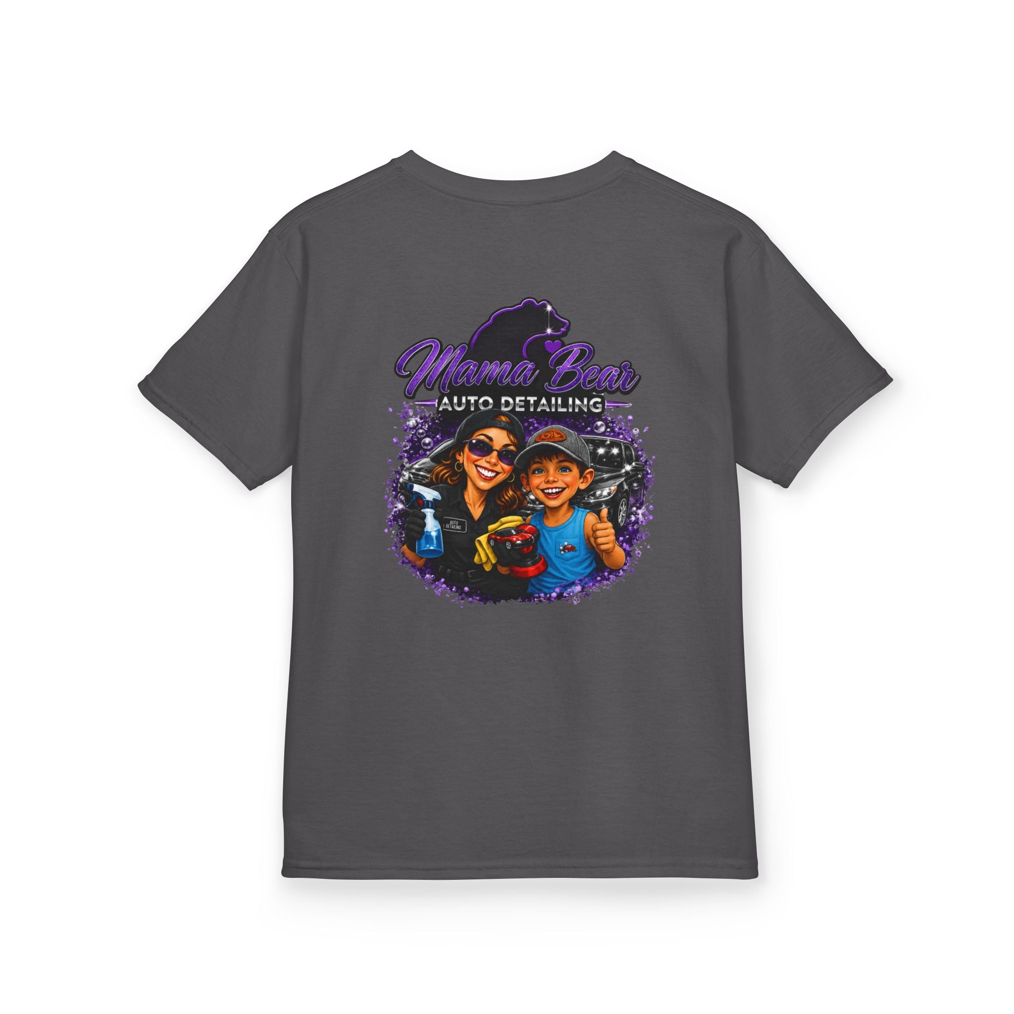 Kids Mama Bear Auto Detailing Tee — Cute Mechanic/Detailing Shirt for Kids